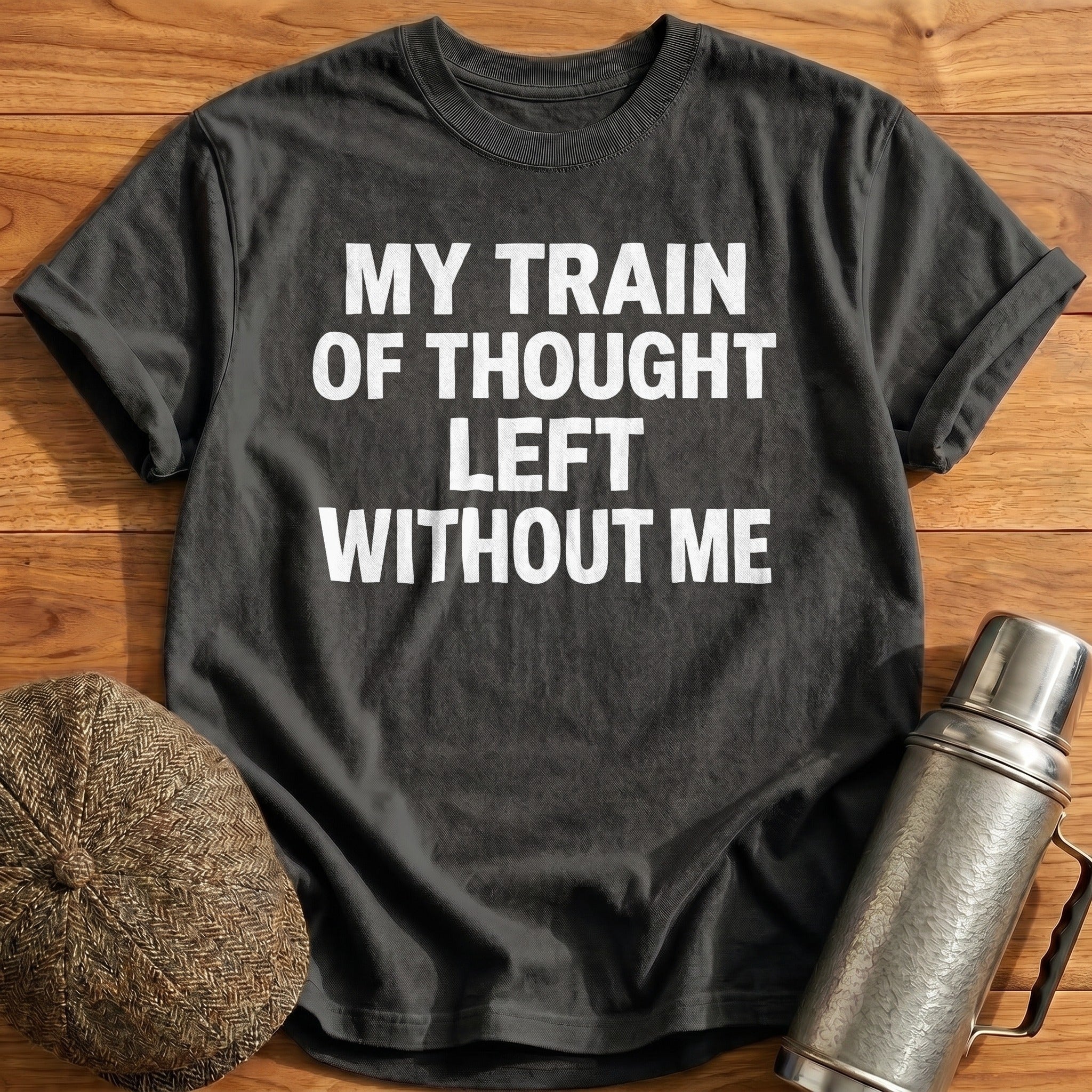 My Train of Thought T-Shirt - Charcoal
