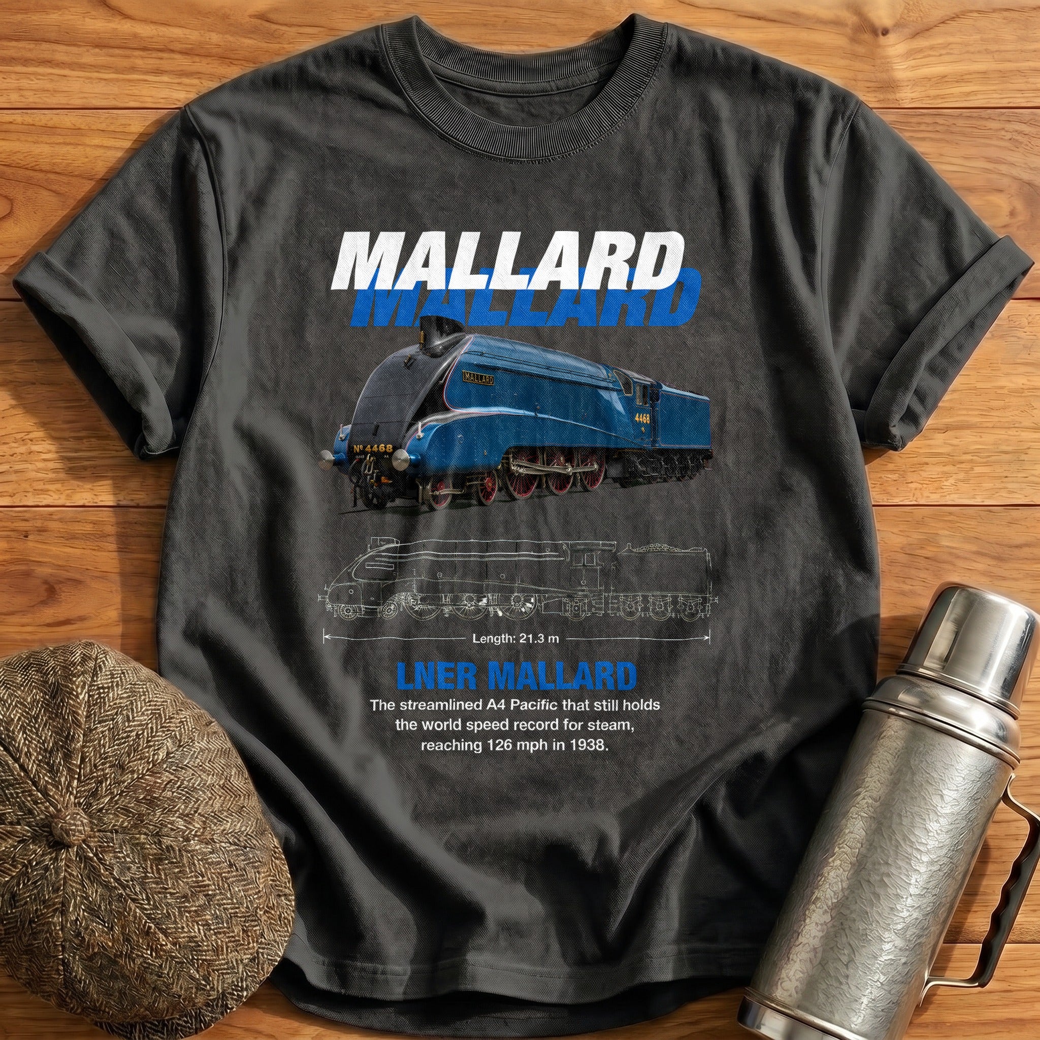 Mallard 48 T-Shirt - Charcoal
