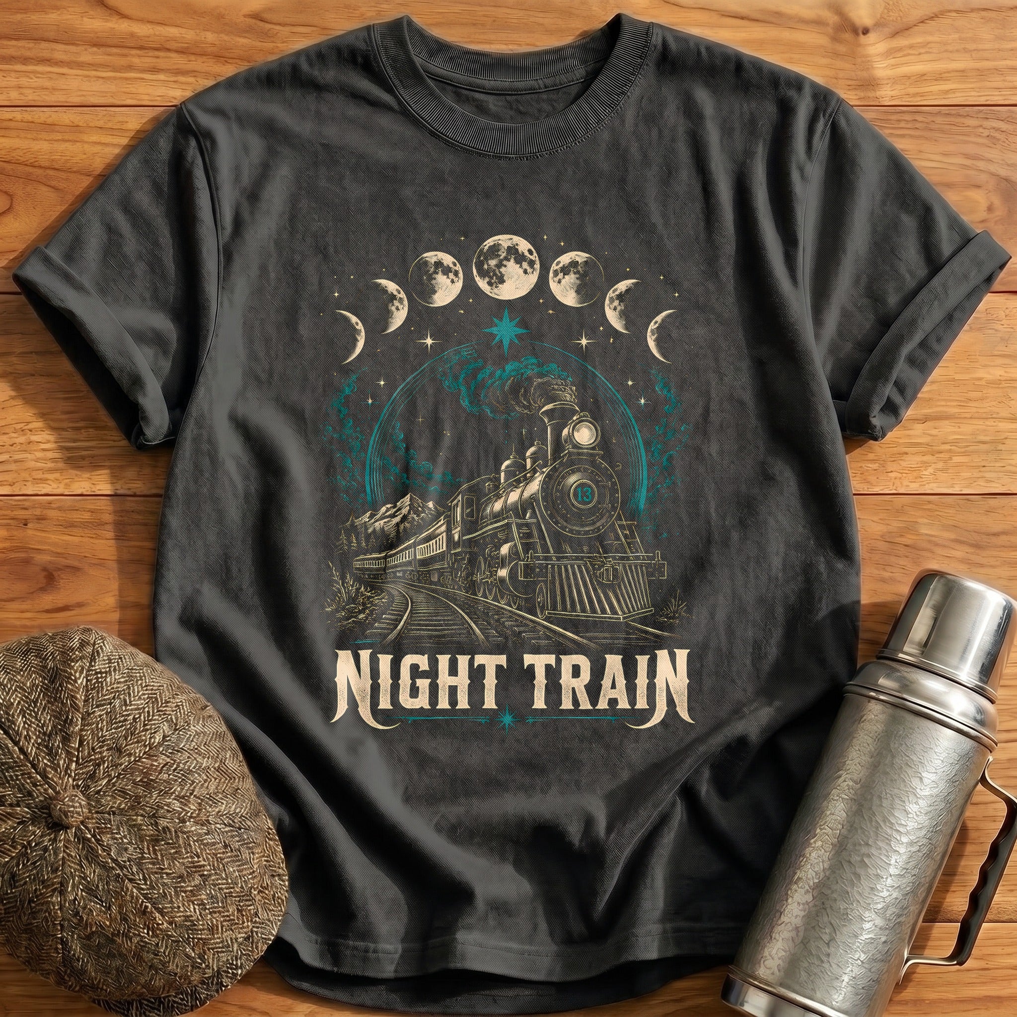 Midnight Celestial T-Shirt - Charcoal