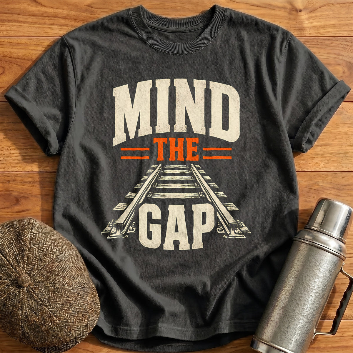 Mind The Gap 28 T-Shirt - Charcoal