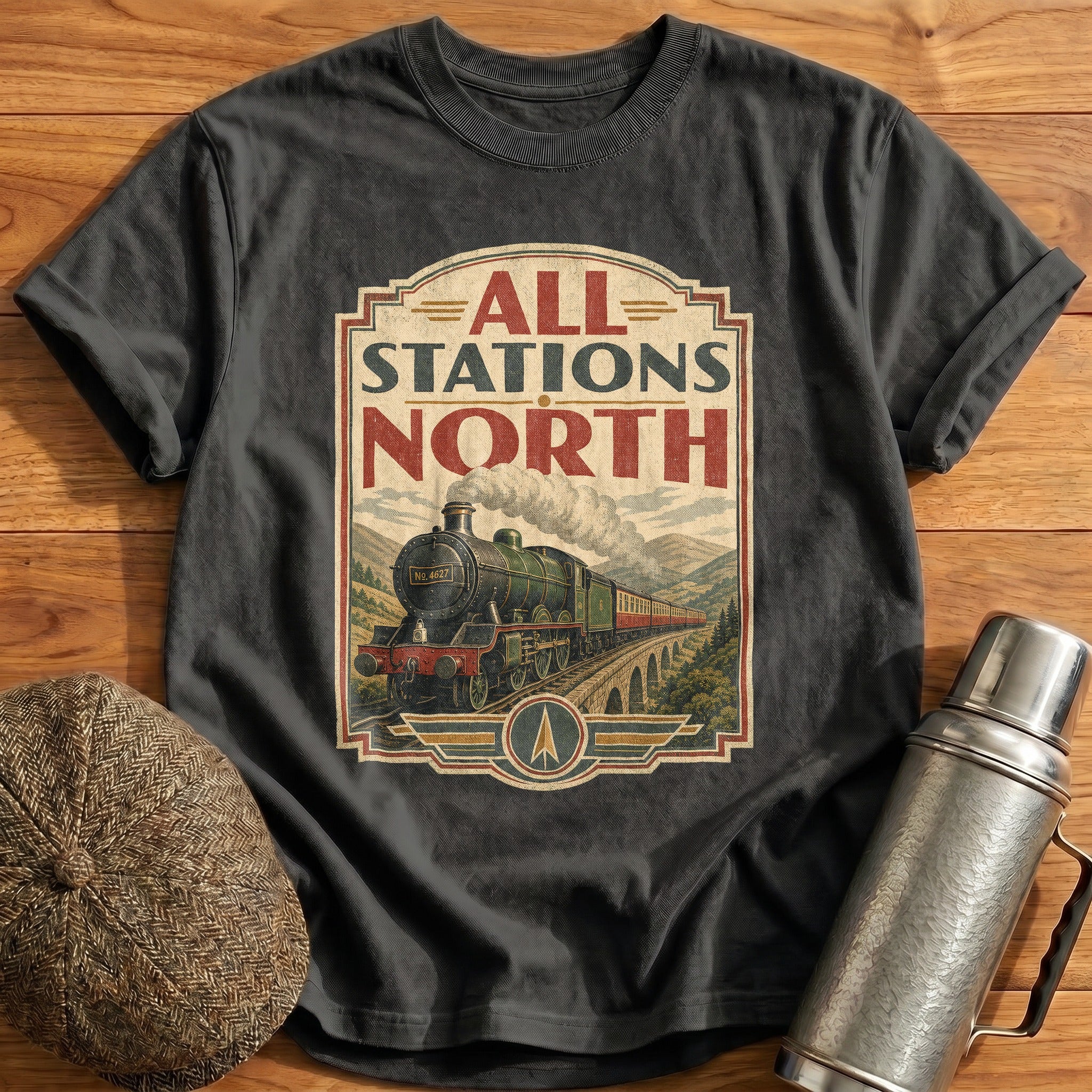 Northern Passage T-Shirt - Charcoal