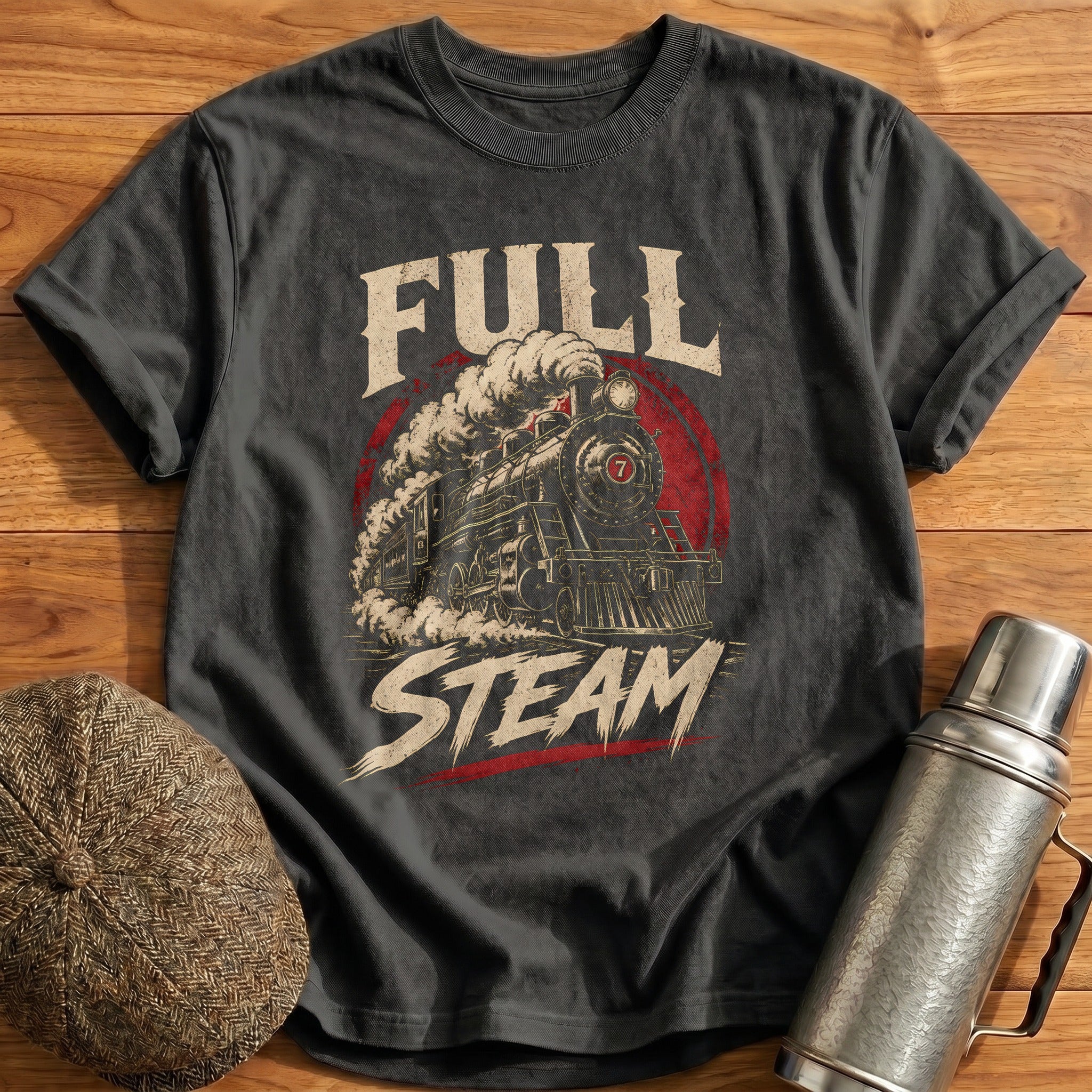 Number 7 Fury T-Shirt - Charcoal