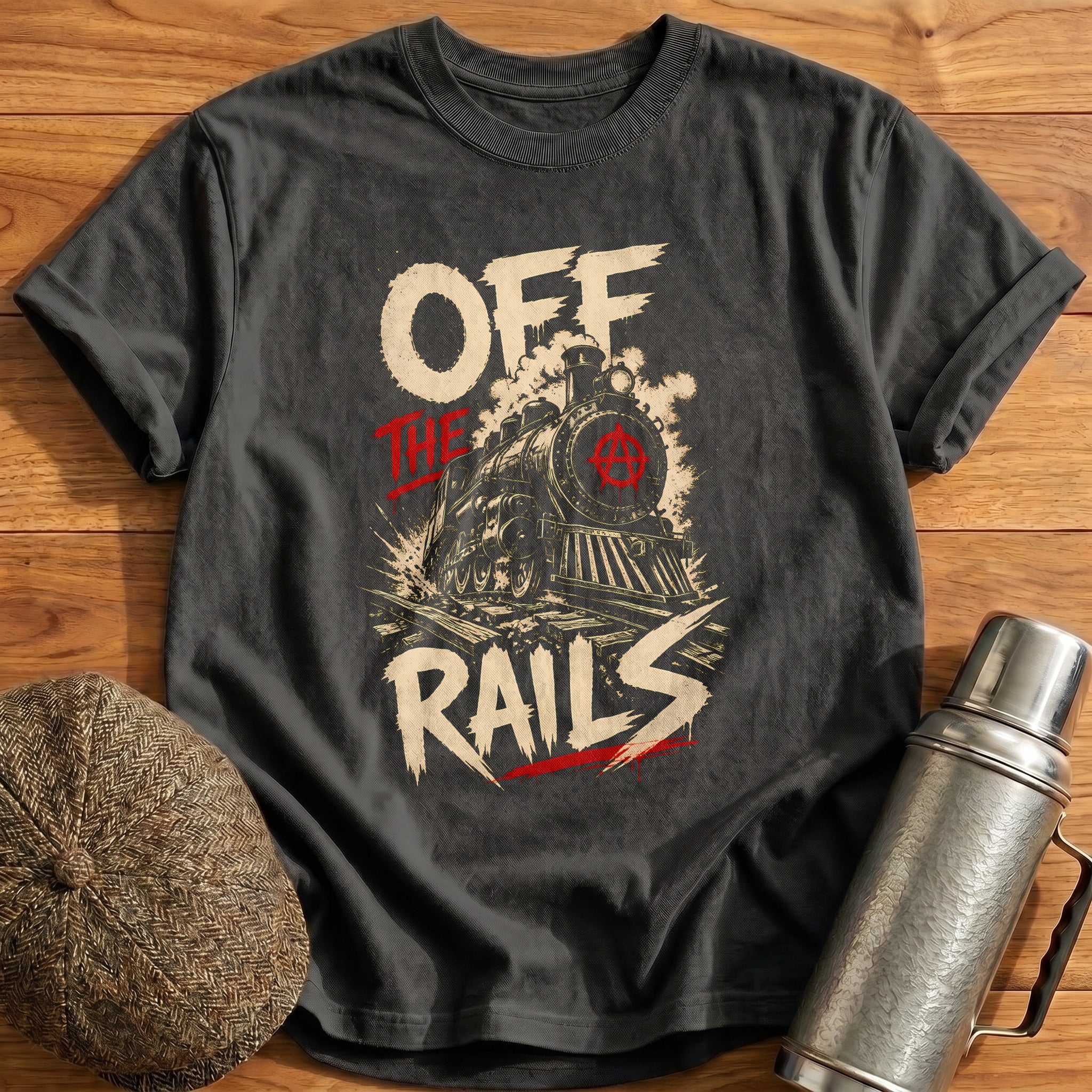 Off The Rails 69 T-Shirt - Charcoal