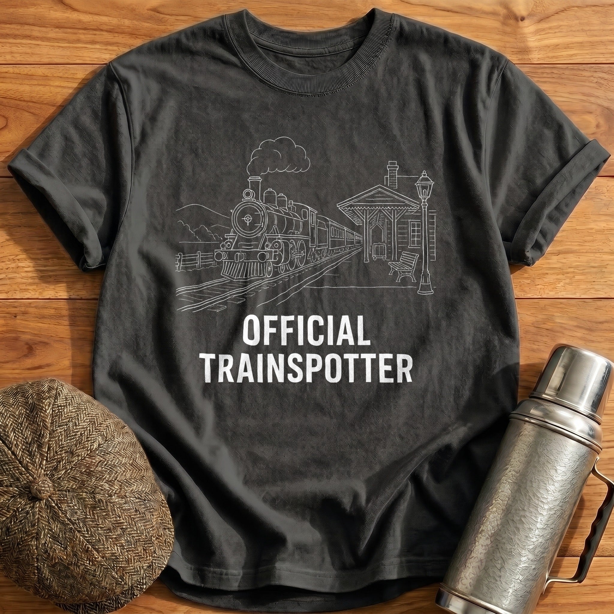 Official Trainspotter 45 T-Shirt - Charcoal