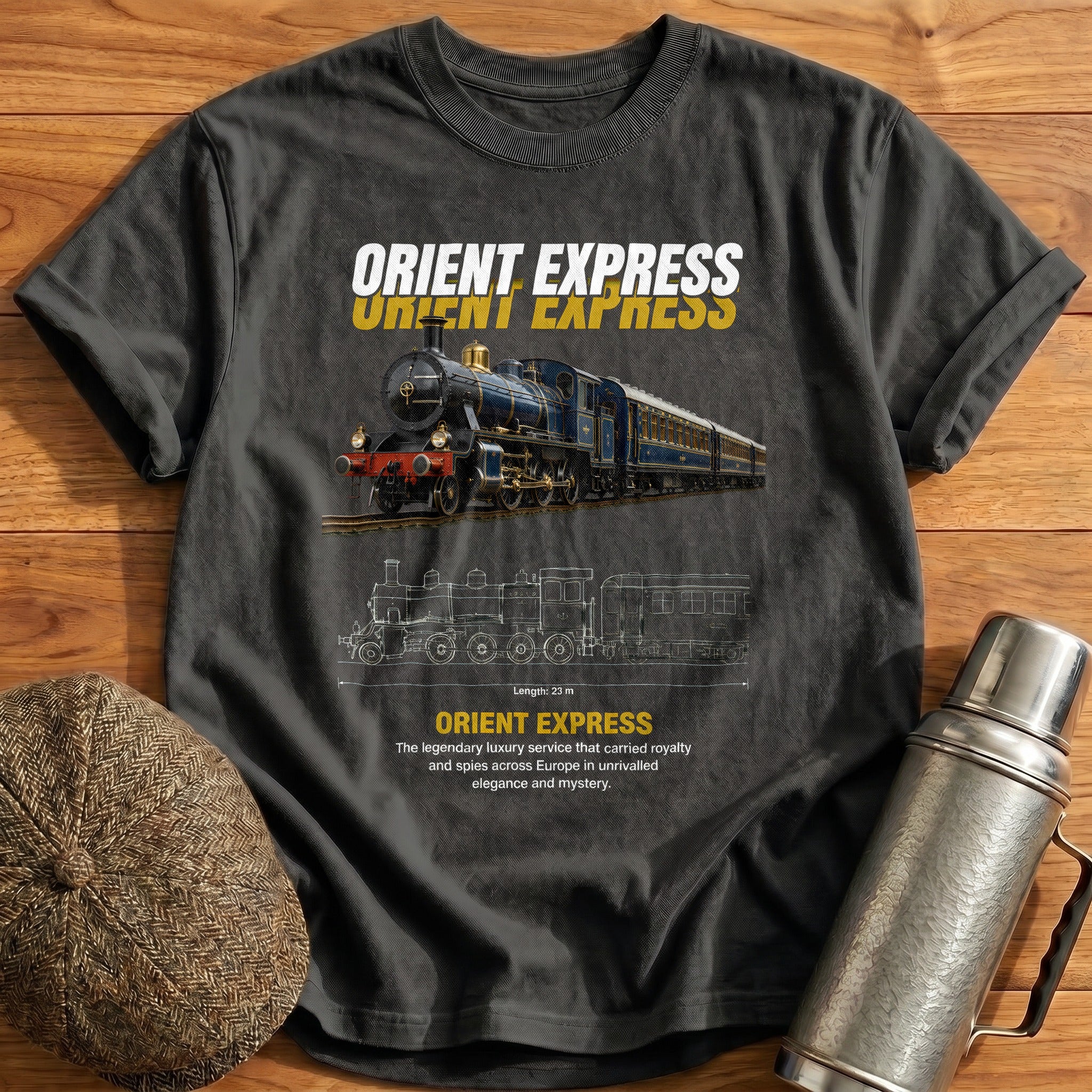 Orient Express 92 T-Shirt - Charcoal