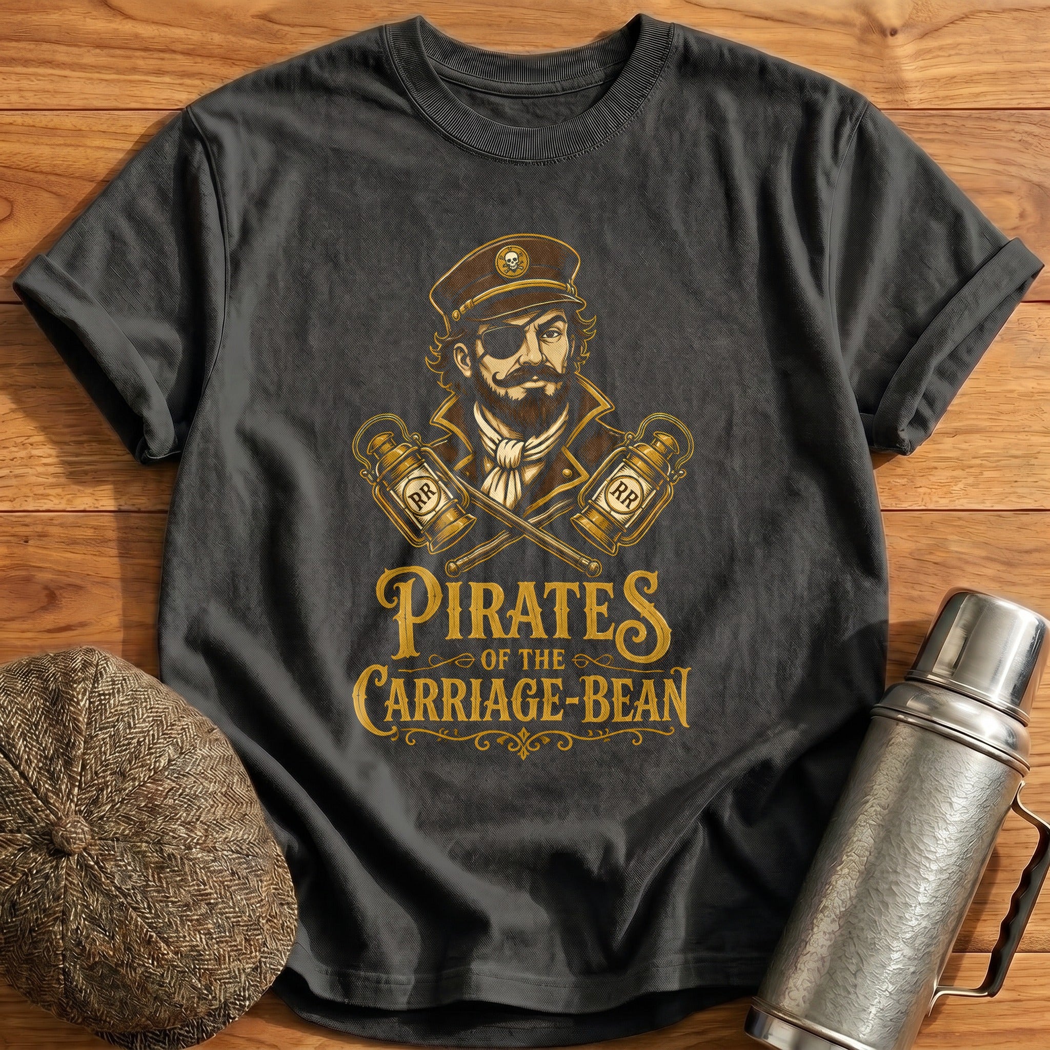 Pirates Carriage Bean 42 T-Shirt - Charcoal