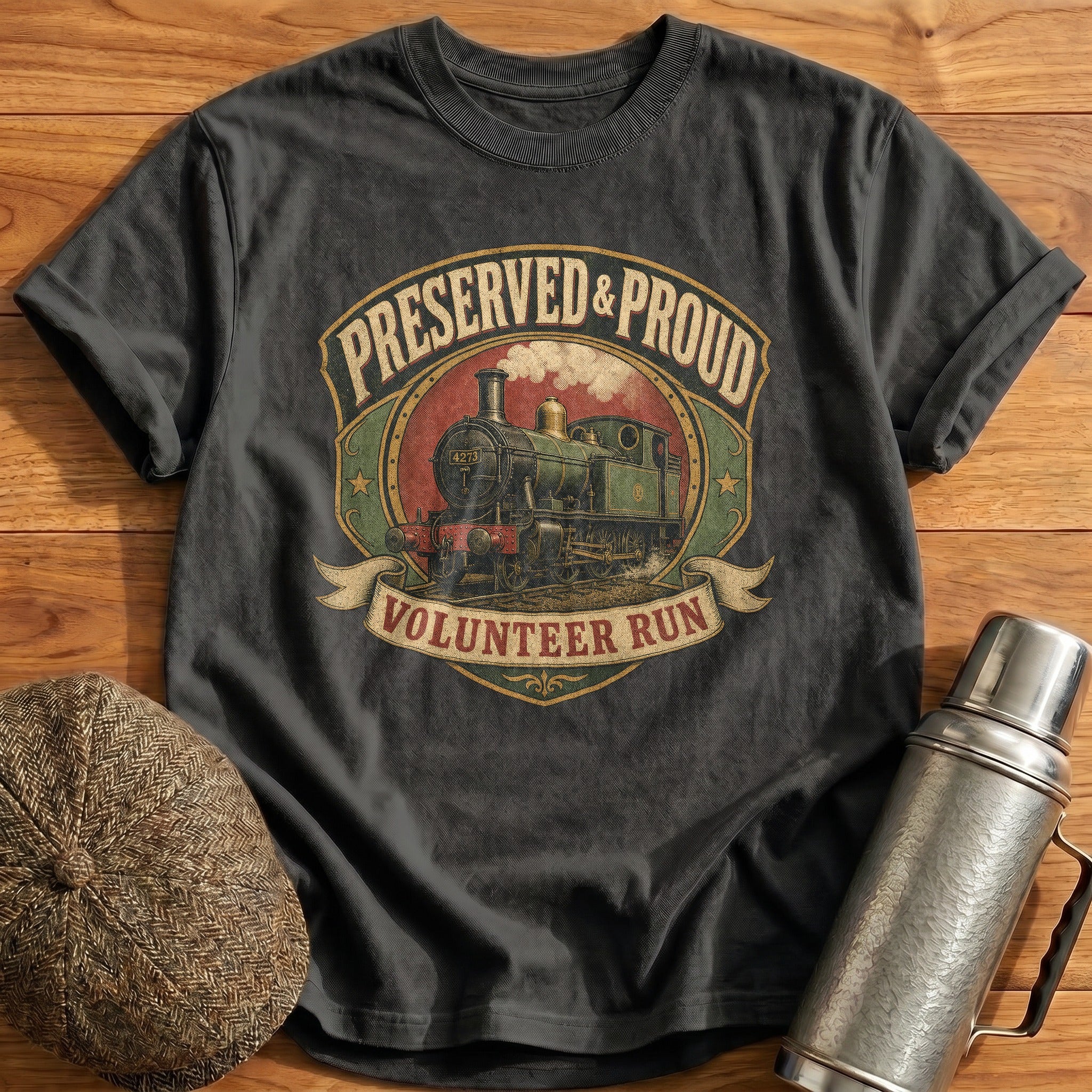 Preserved & Proud T-Shirt - Charcoal
