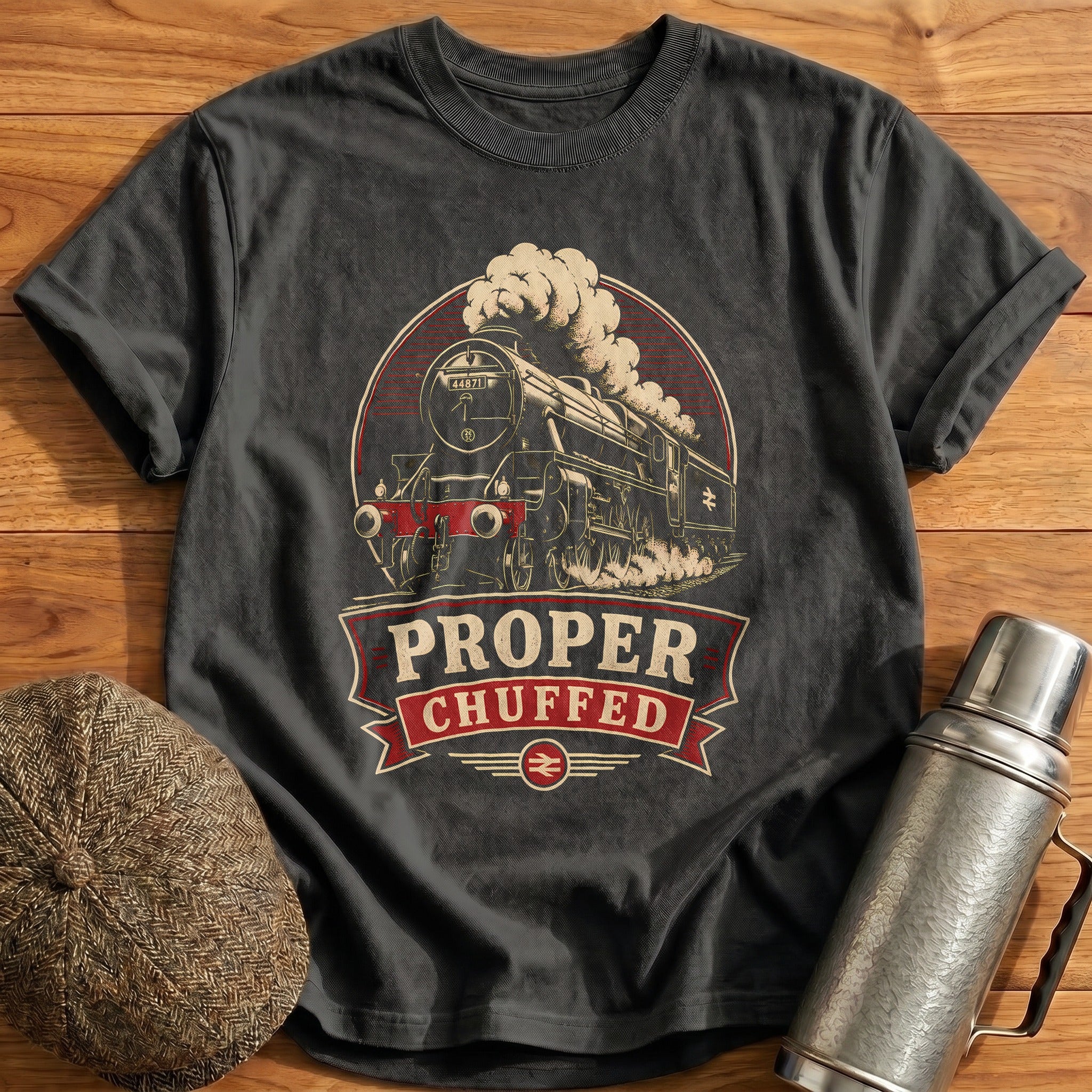 Proper Chuffed T-Shirt - Charcoal
