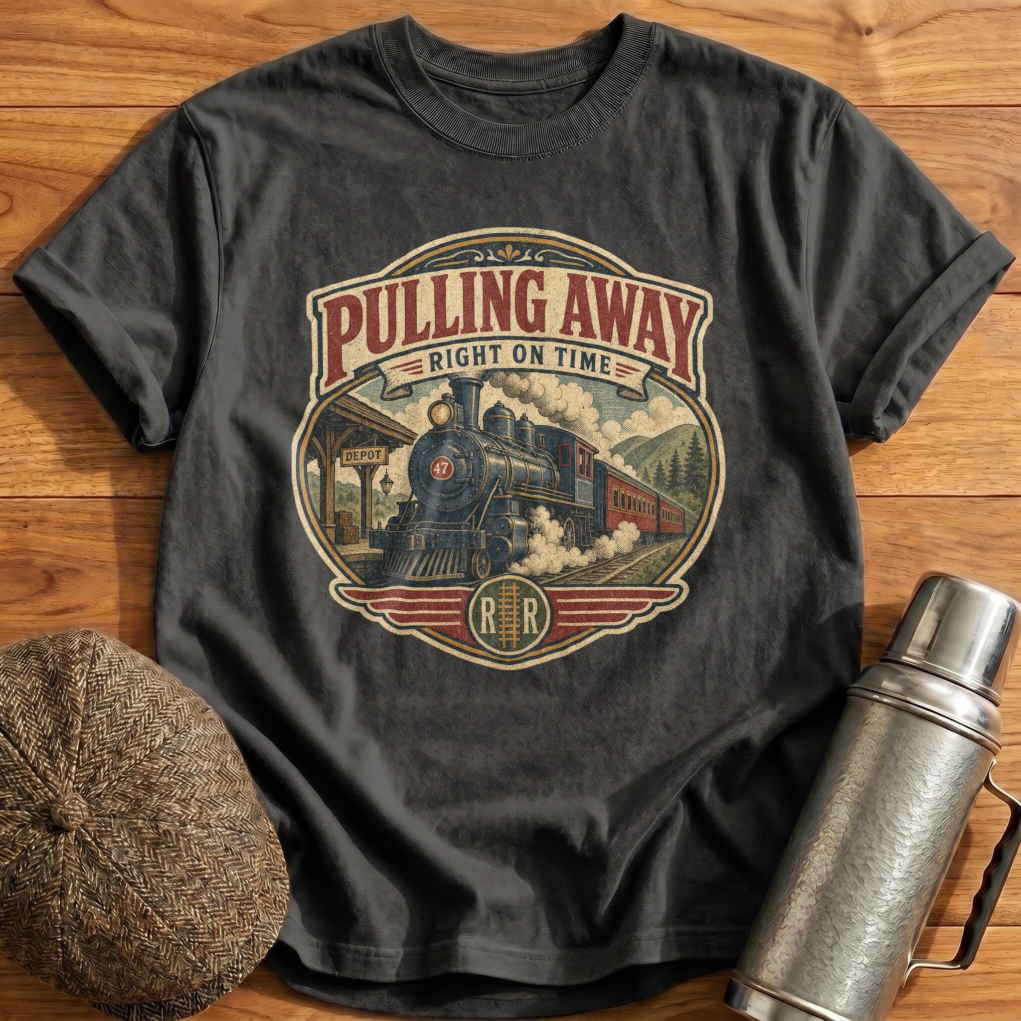 Pulling Away T-Shirt - Charcoal