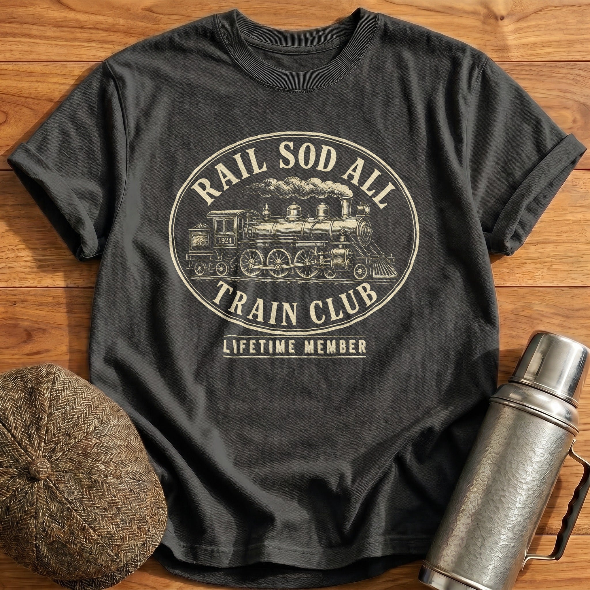 Rail Sod All Train Club T-Shirt - Charcoal