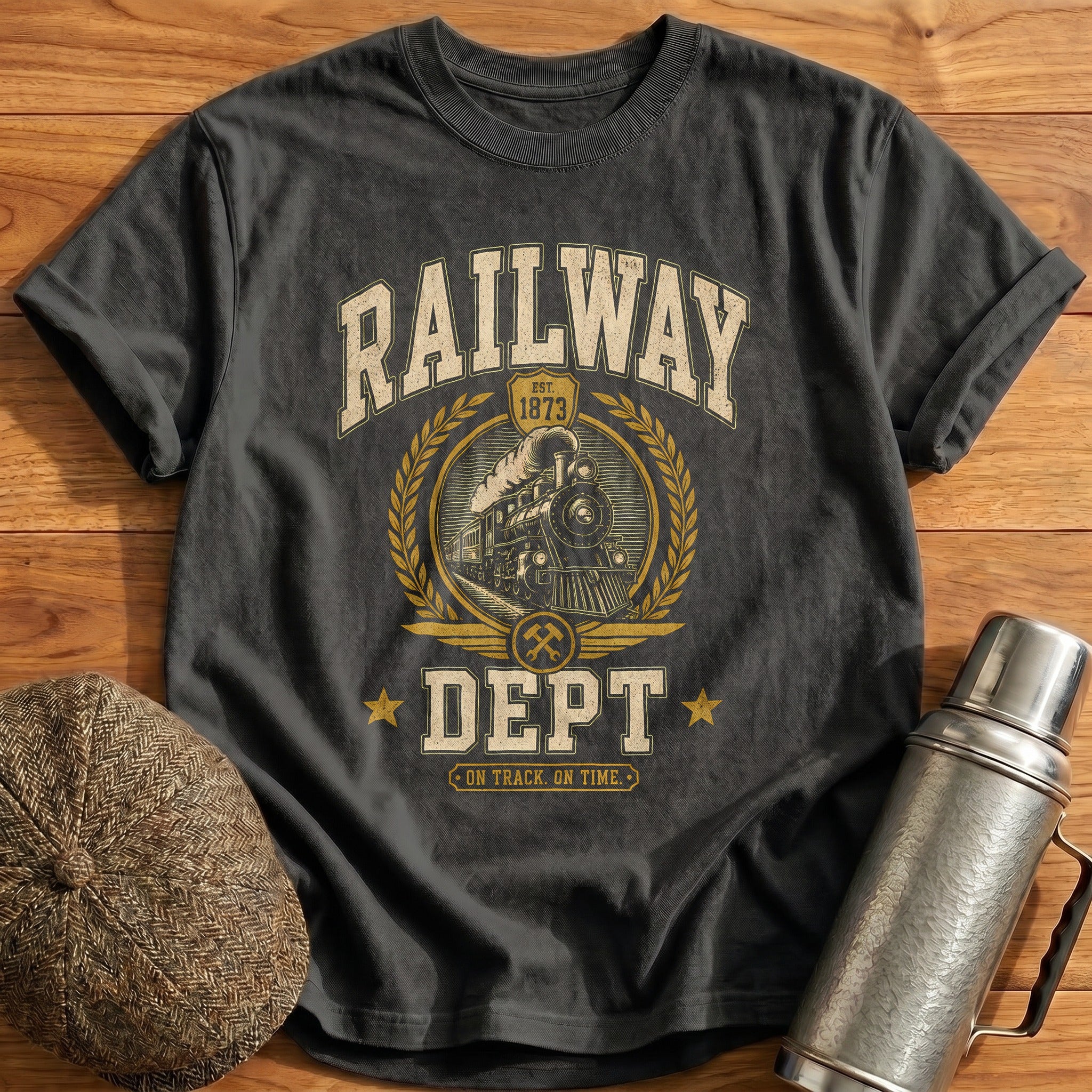 Railway Department T-Shirt - Charcoal