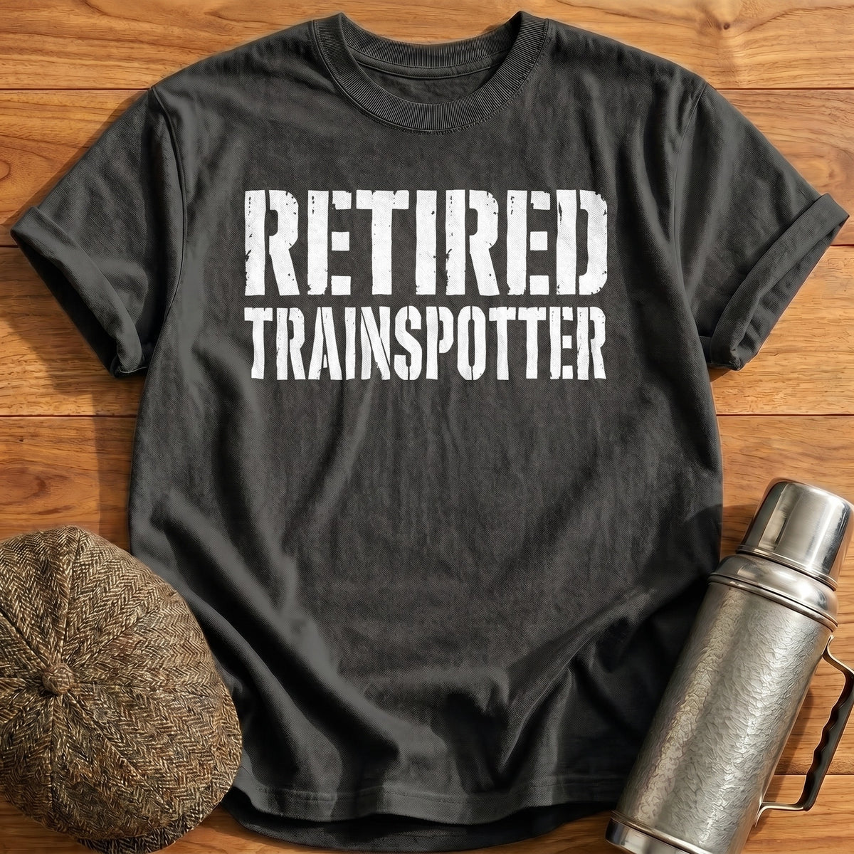 Retired Trainspotter 30 T-Shirt - Charcoal