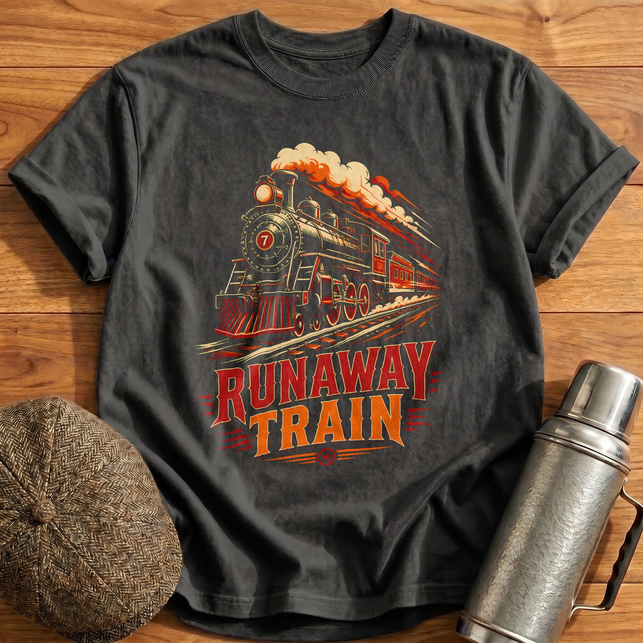 Runaway Train 21 T-Shirt - Charcoal