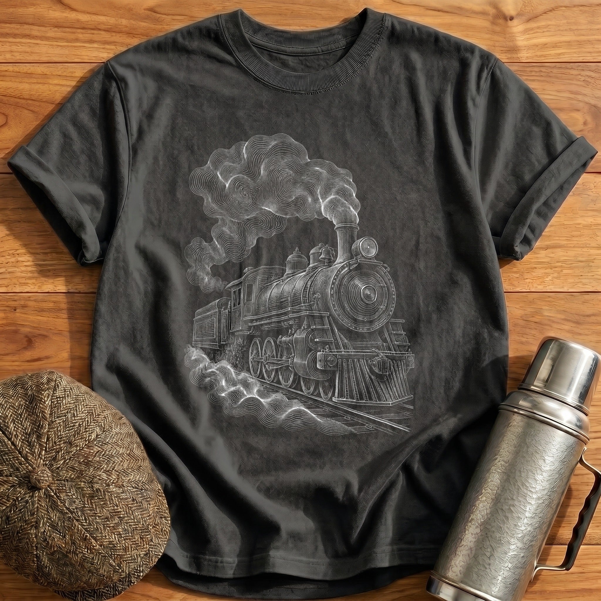 Smoking Engine 62 T-Shirt - Charcoal