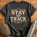 Stay On Track Train Enthusiast - Charcoal