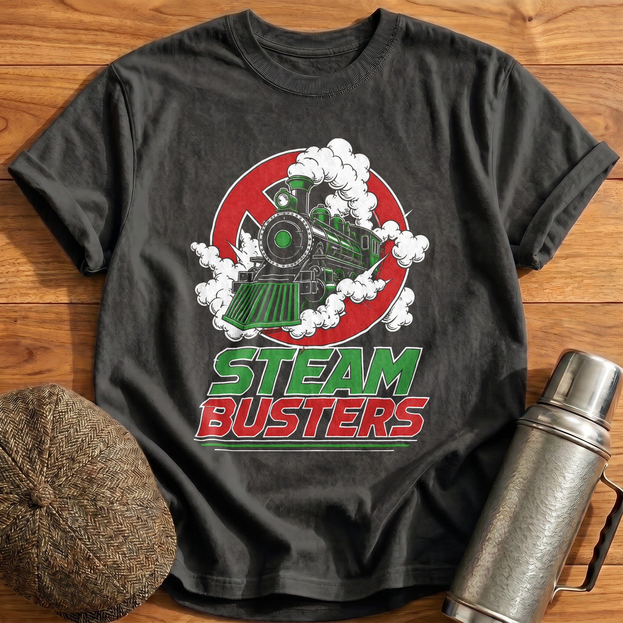 Steam Busters 76 T-Shirt - Charcoal