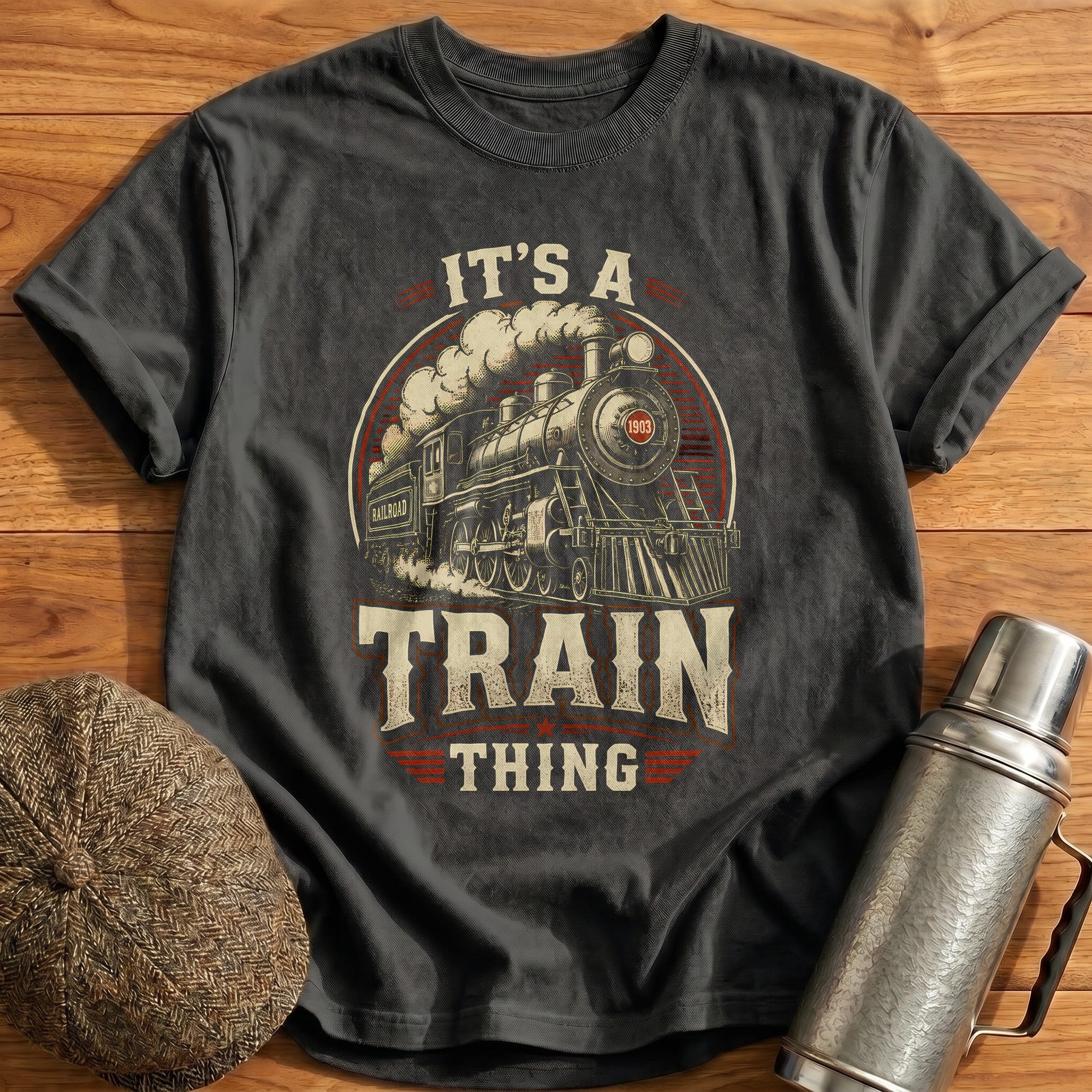 Steam Heritage 1903 T-Shirt - Charcoal