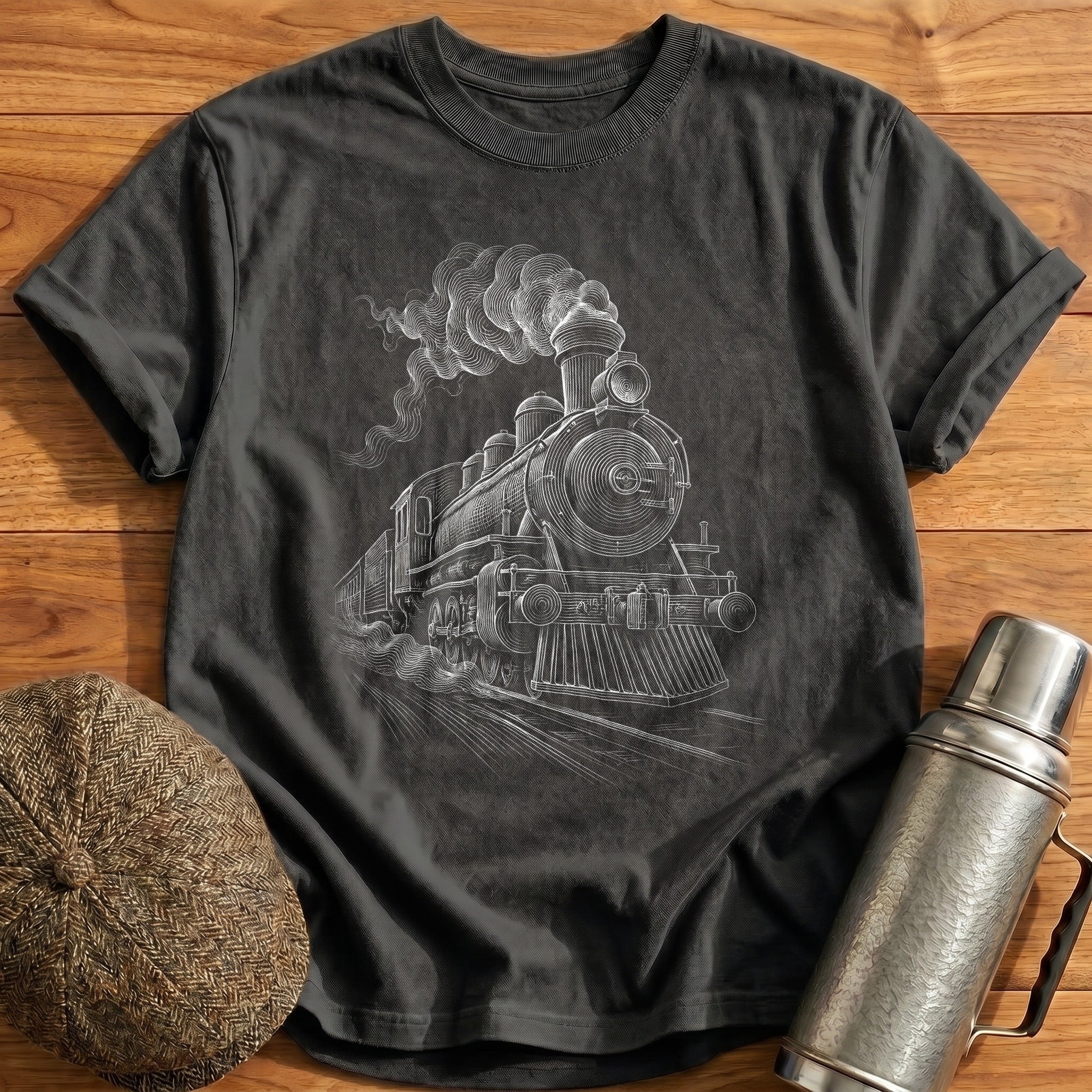 Steam Loco 53 T-Shirt - Charcoal