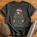 Steam Locomotive Christmas Lights 24 Kids T-Shirt - Charcoal