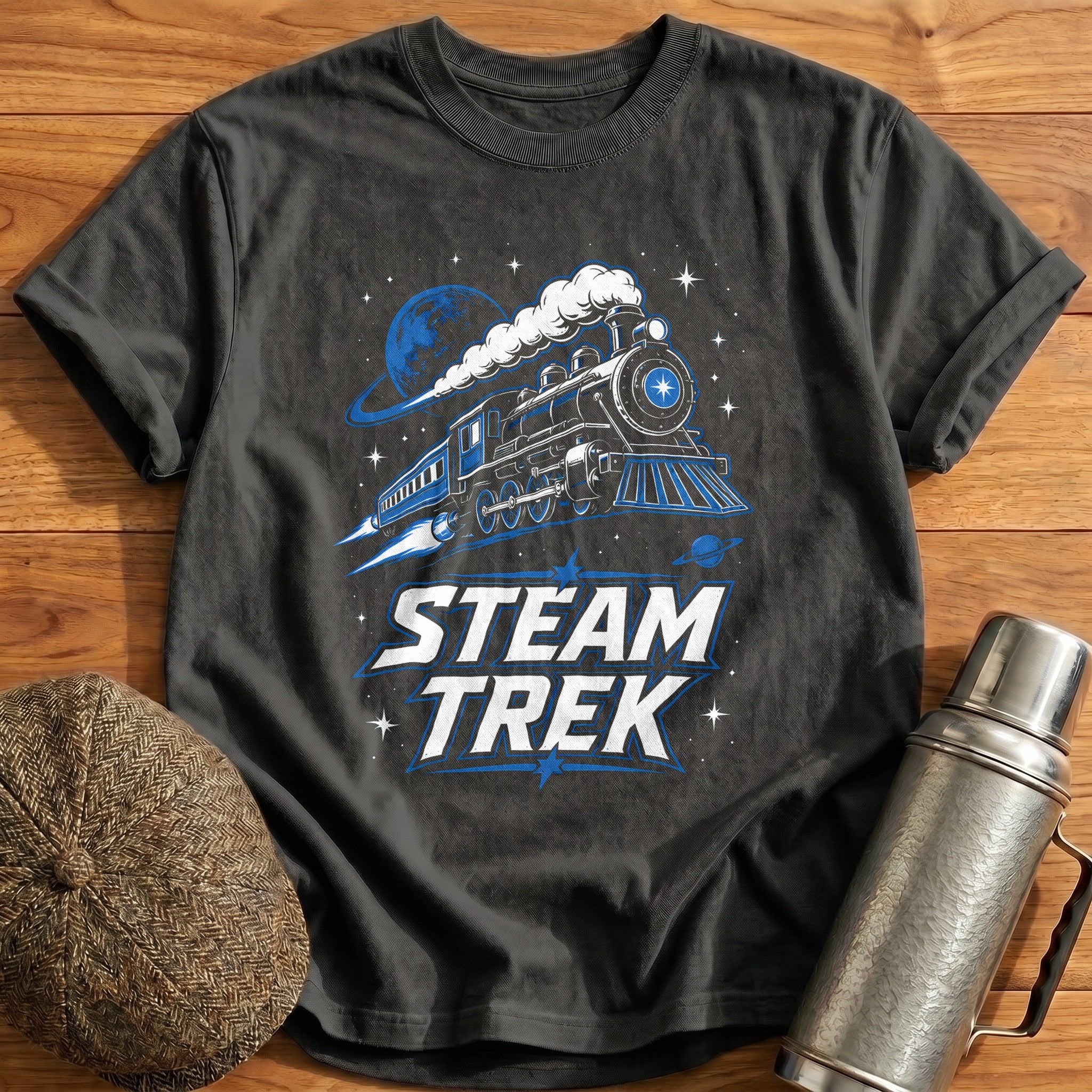 Steam Trek 58 T-Shirt - Charcoal
