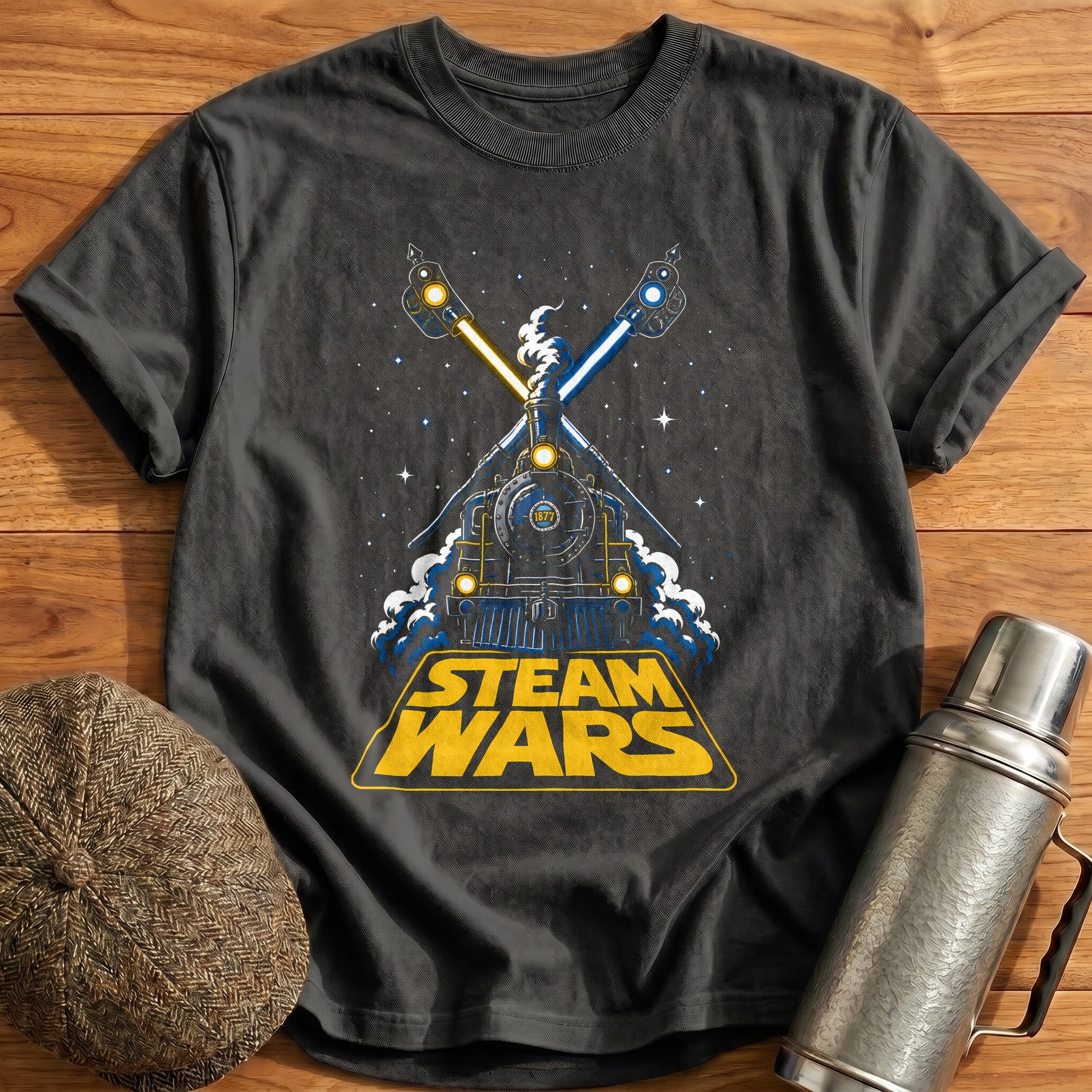 Steam Wars 41 T-Shirt - Charcoal