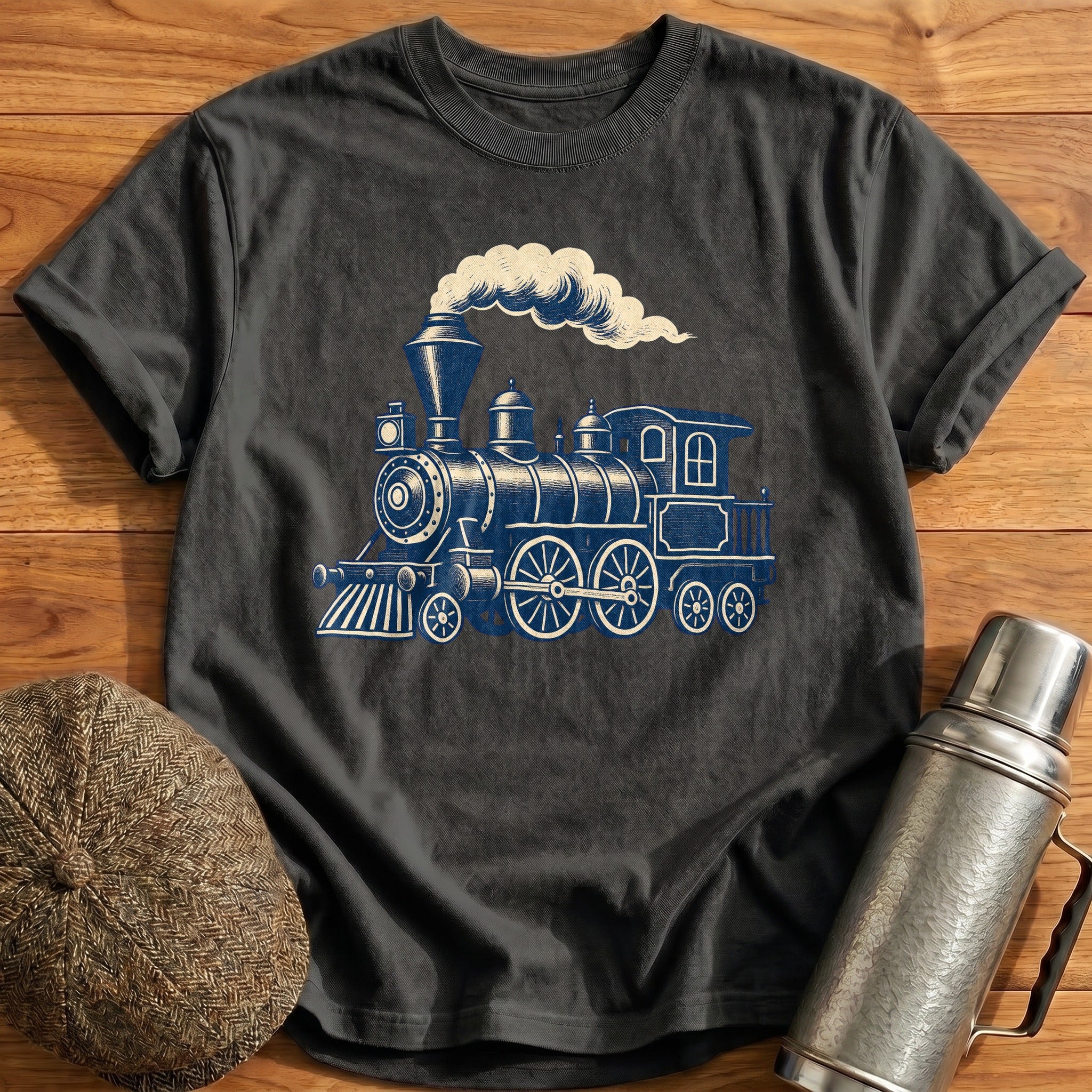Steam & Chimney T-Shirt - Charcoal