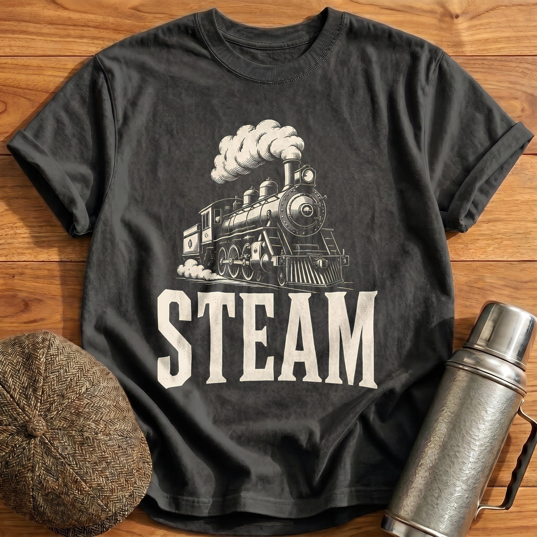 Steam & Smoke T-Shirt - Charcoal