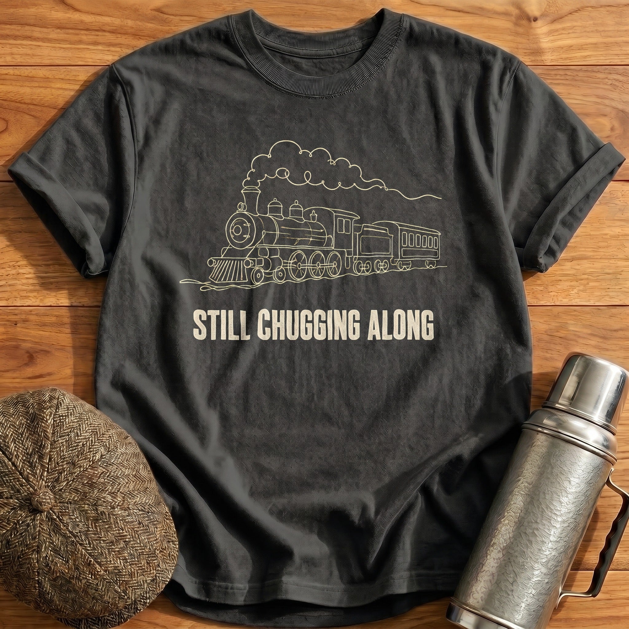 Still Chugging Along 89 T-Shirt - Charcoal