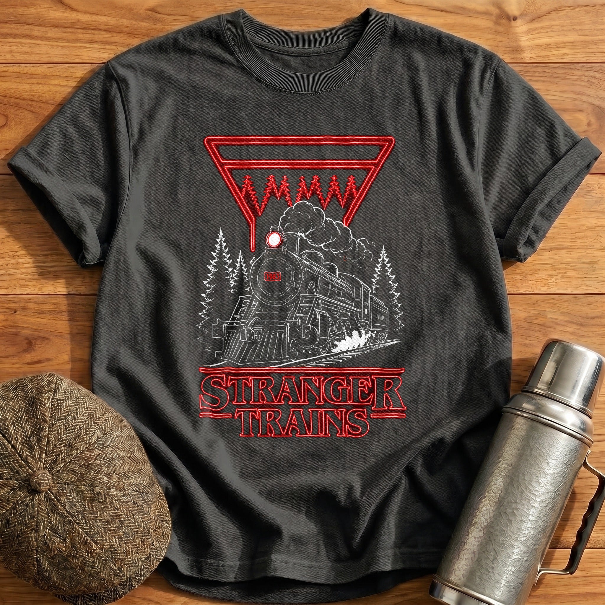 Stranger Trains 97 T-Shirt - Charcoal