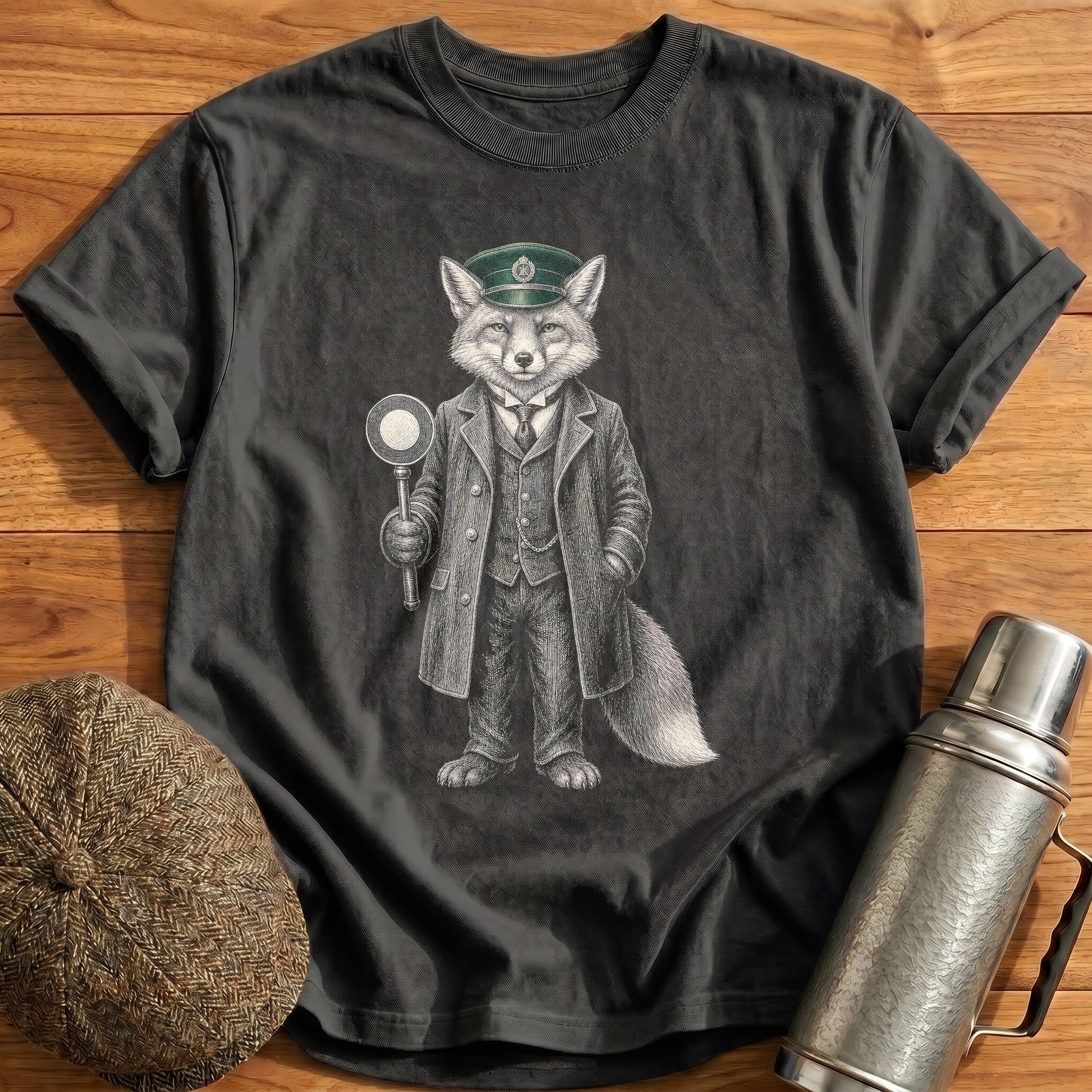 The Stationmaster T-Shirt - Charcoal
