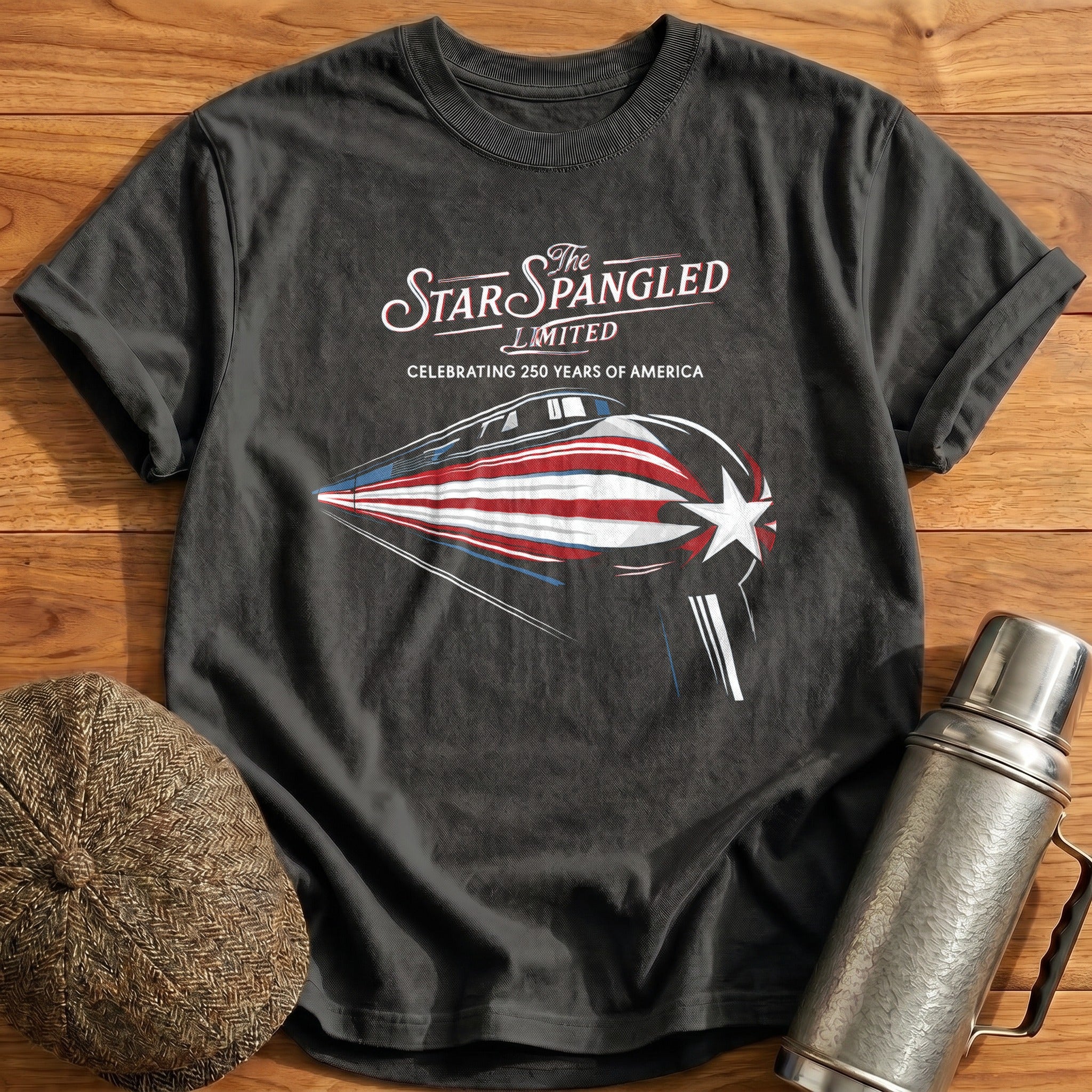 The_Star-Spangled_Limited_Patriotic T-Shirt - Charcoal