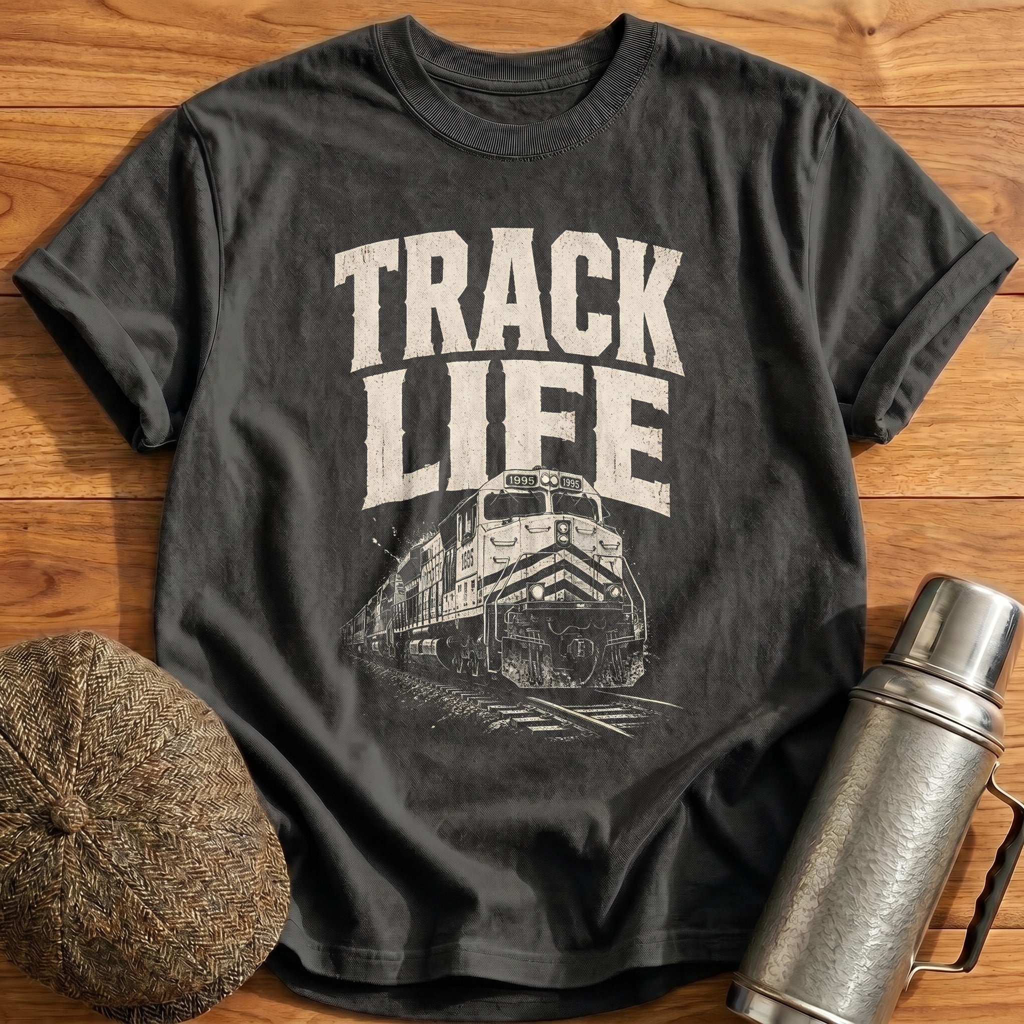 Track Life T-Shirt - Charcoal
