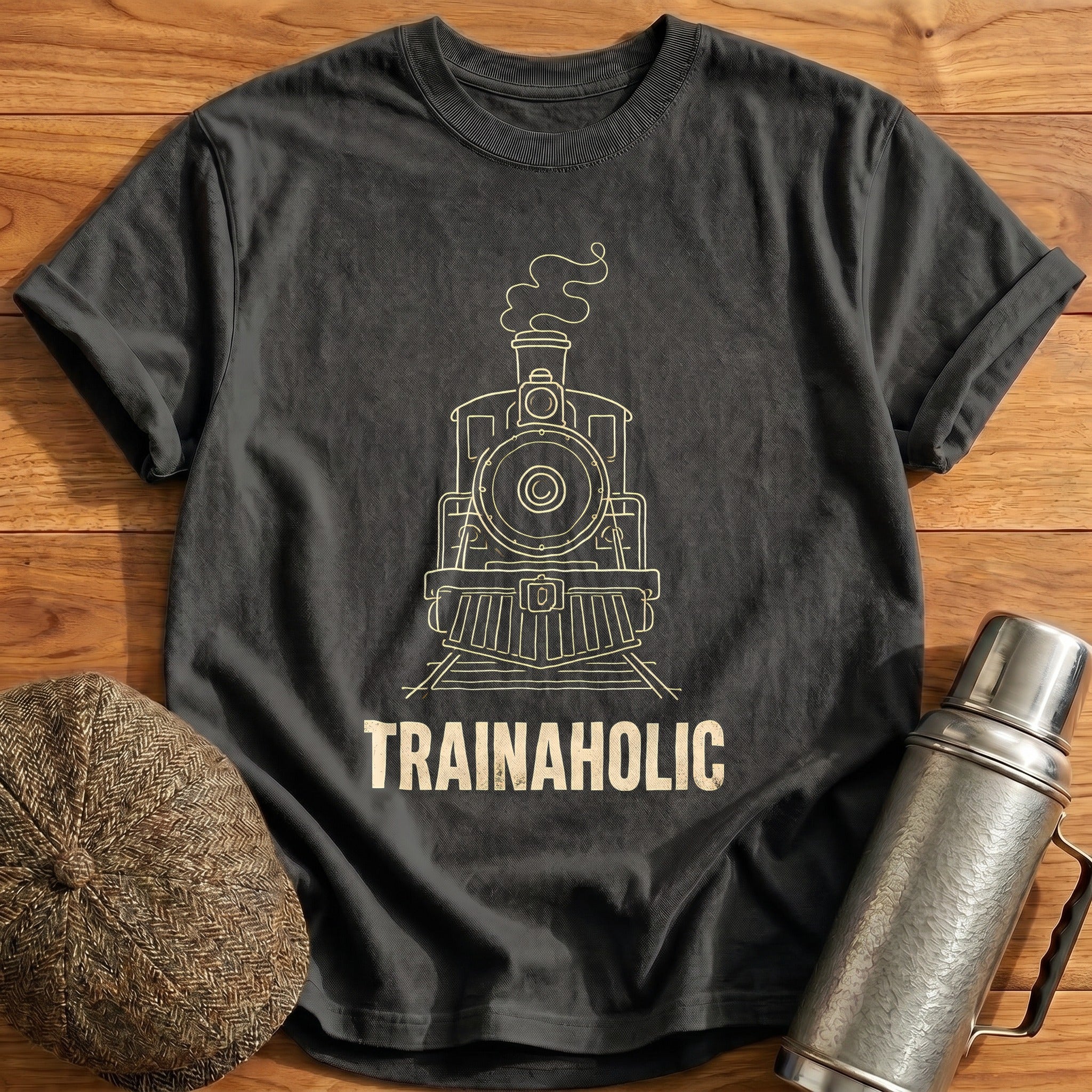Trainaholic 88 T-Shirt - Charcoal