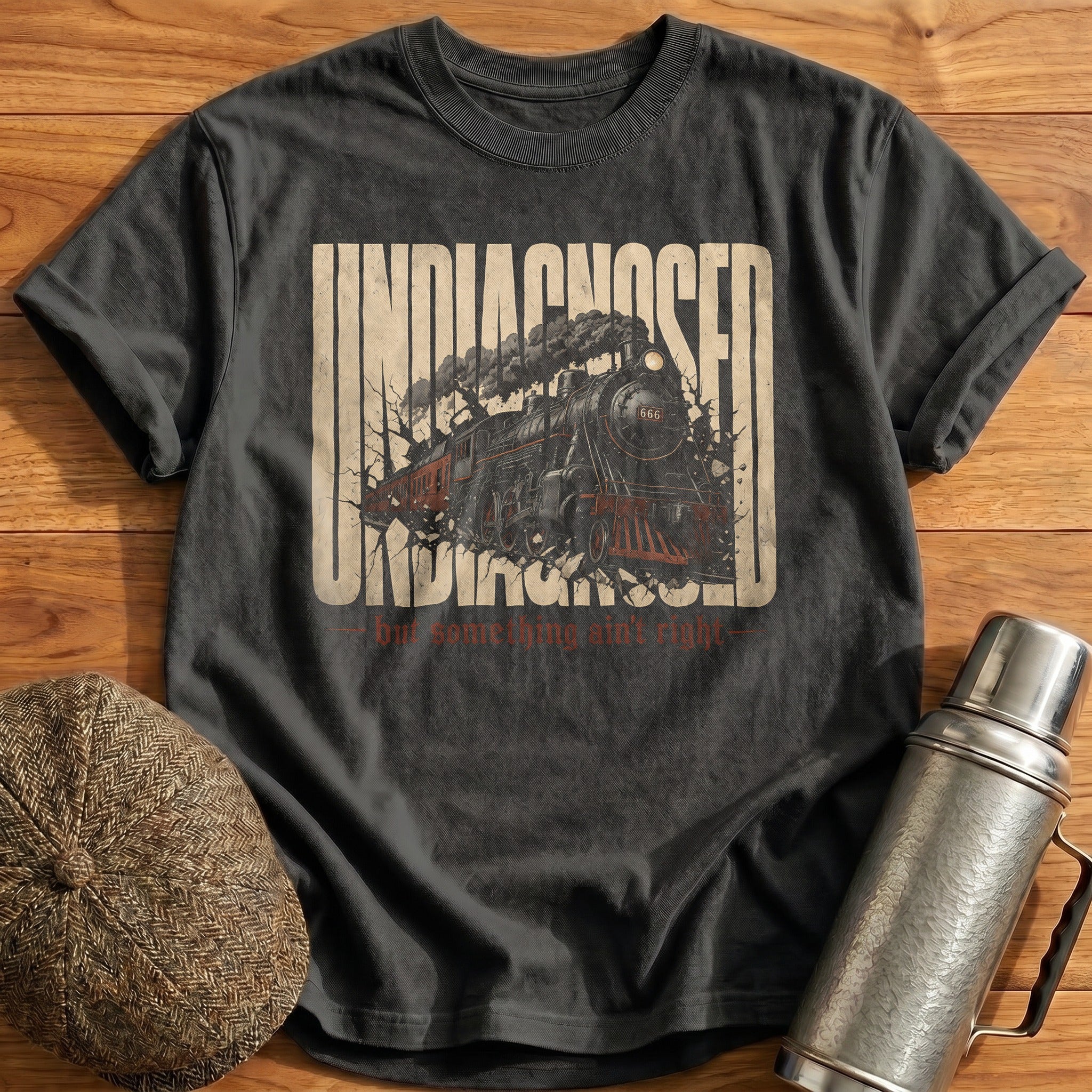 Undiagnosed But Something Aint Right Train - Charcoal