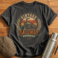 Vintage Railway Train Spotter - Charcoal