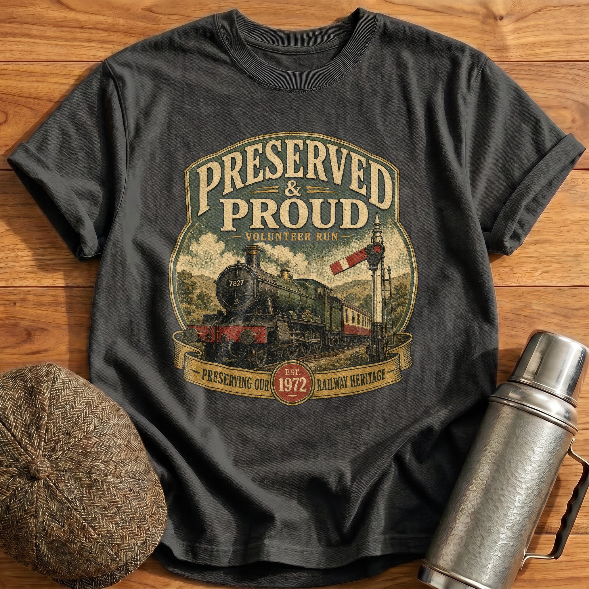 Volunteer Run T-Shirt - Charcoal