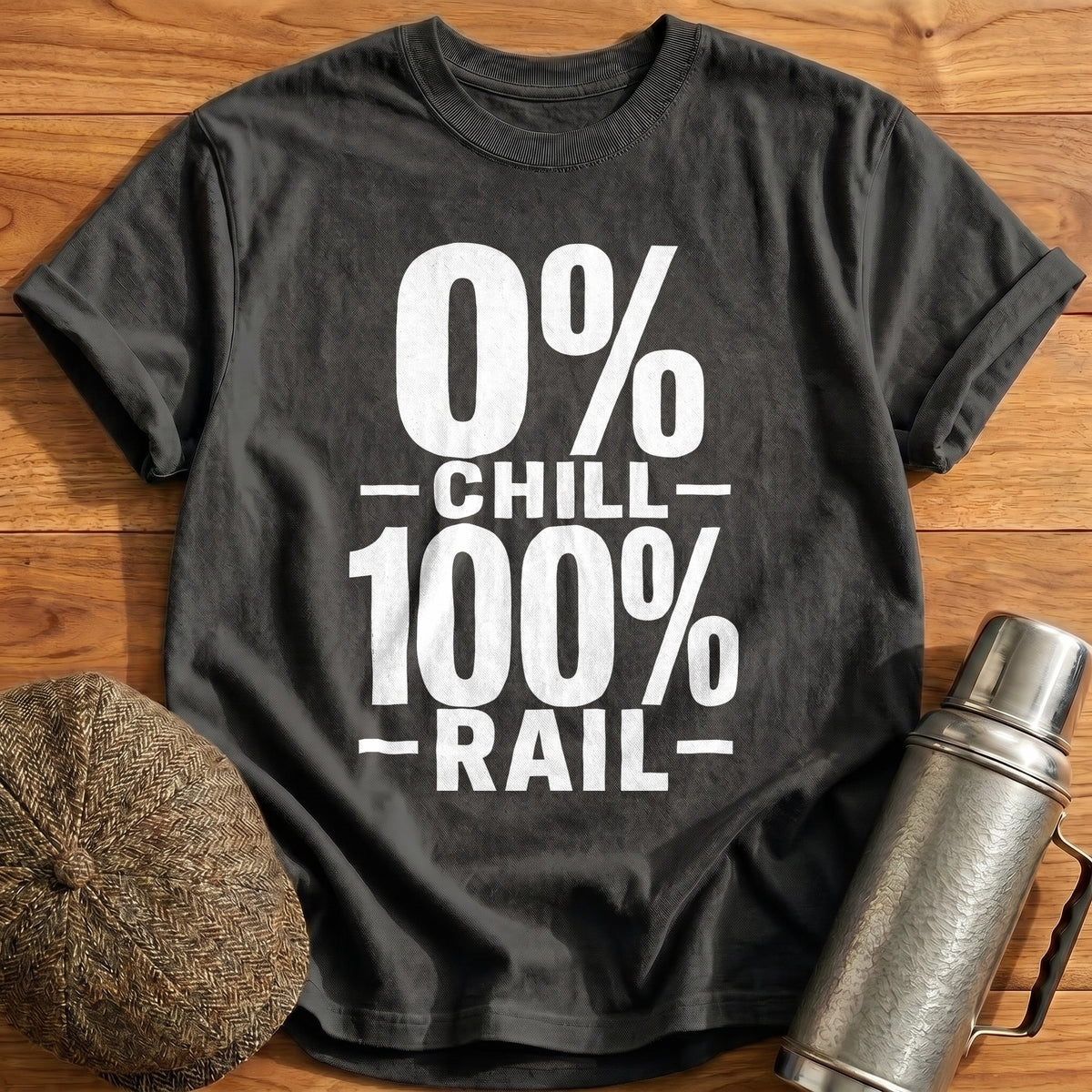 Zero Chill 100 Percent Rail 61 T-Shirt - Charcoal