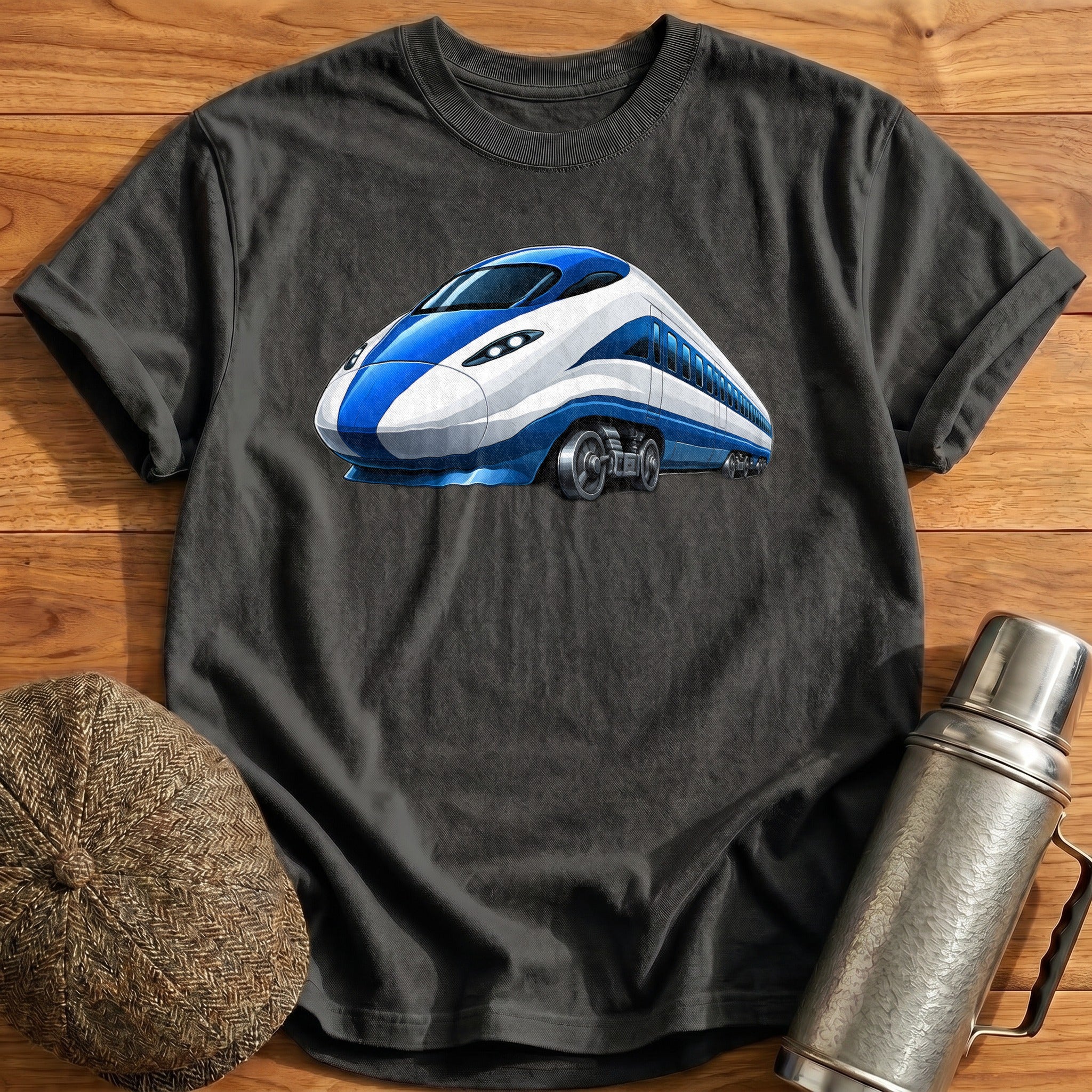 Bullettrain Front34 T-Shirt - Charcoal