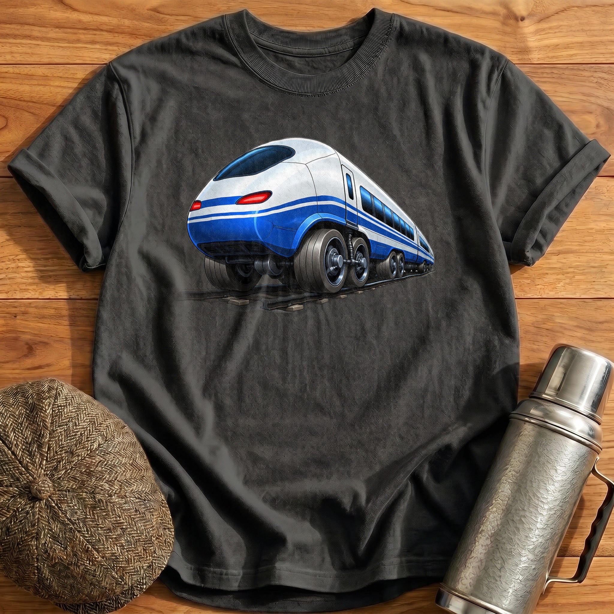Bullettrain Rear34 T-Shirt - Charcoal