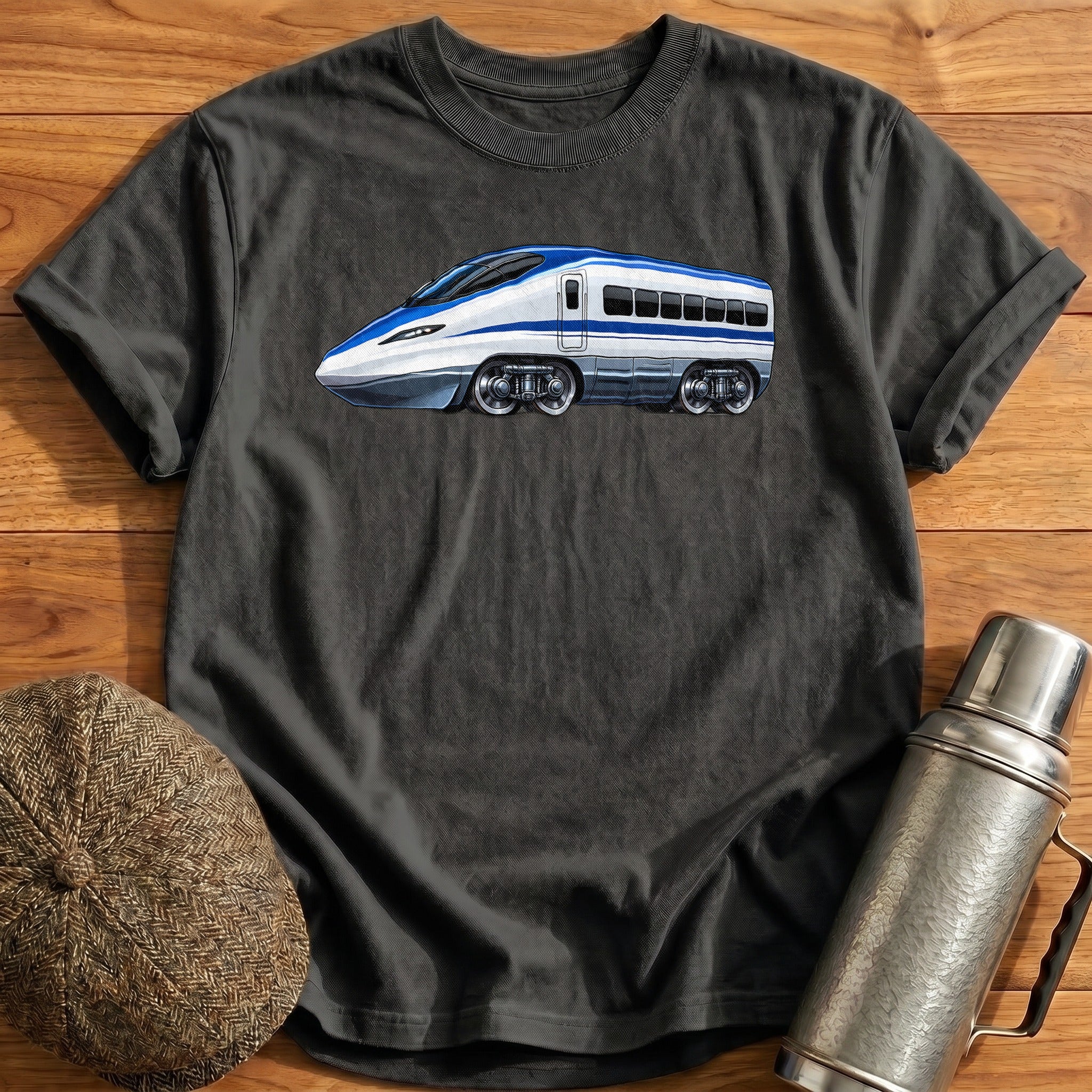 Bullettrain Side T-Shirt - Charcoal