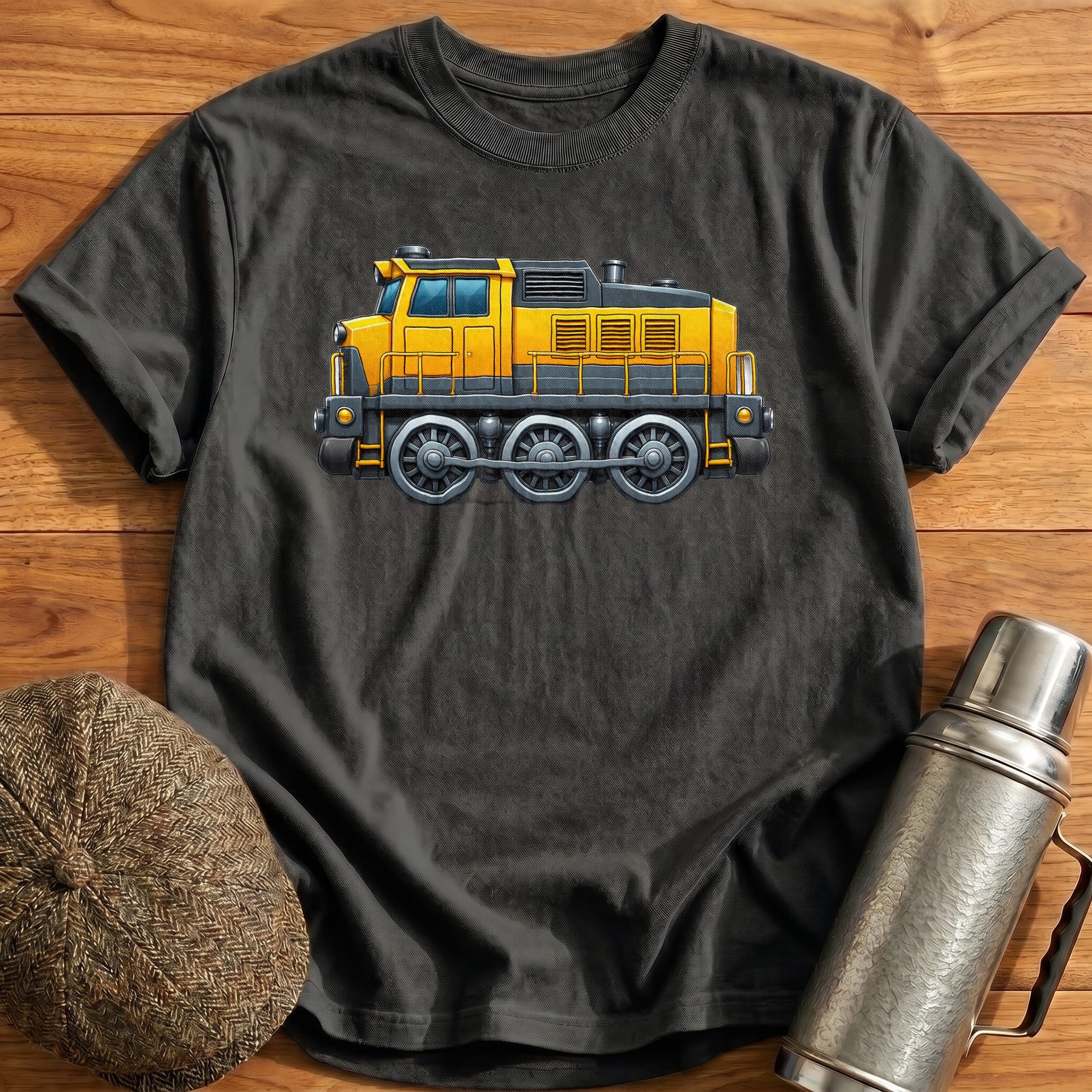 Dieselloco Side T-Shirt - Charcoal