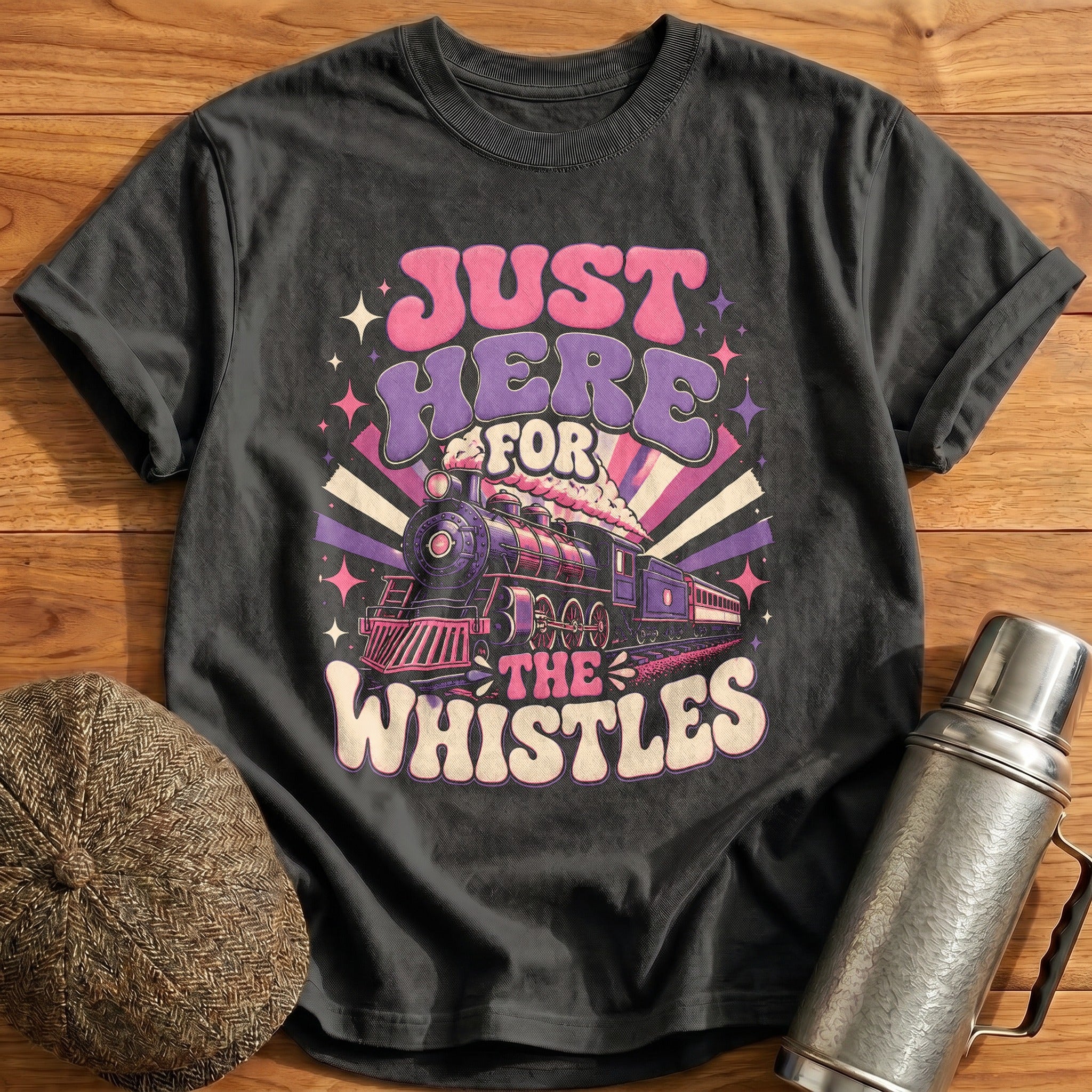 Just Here for the Whistles II T-Shirt - Charcoal