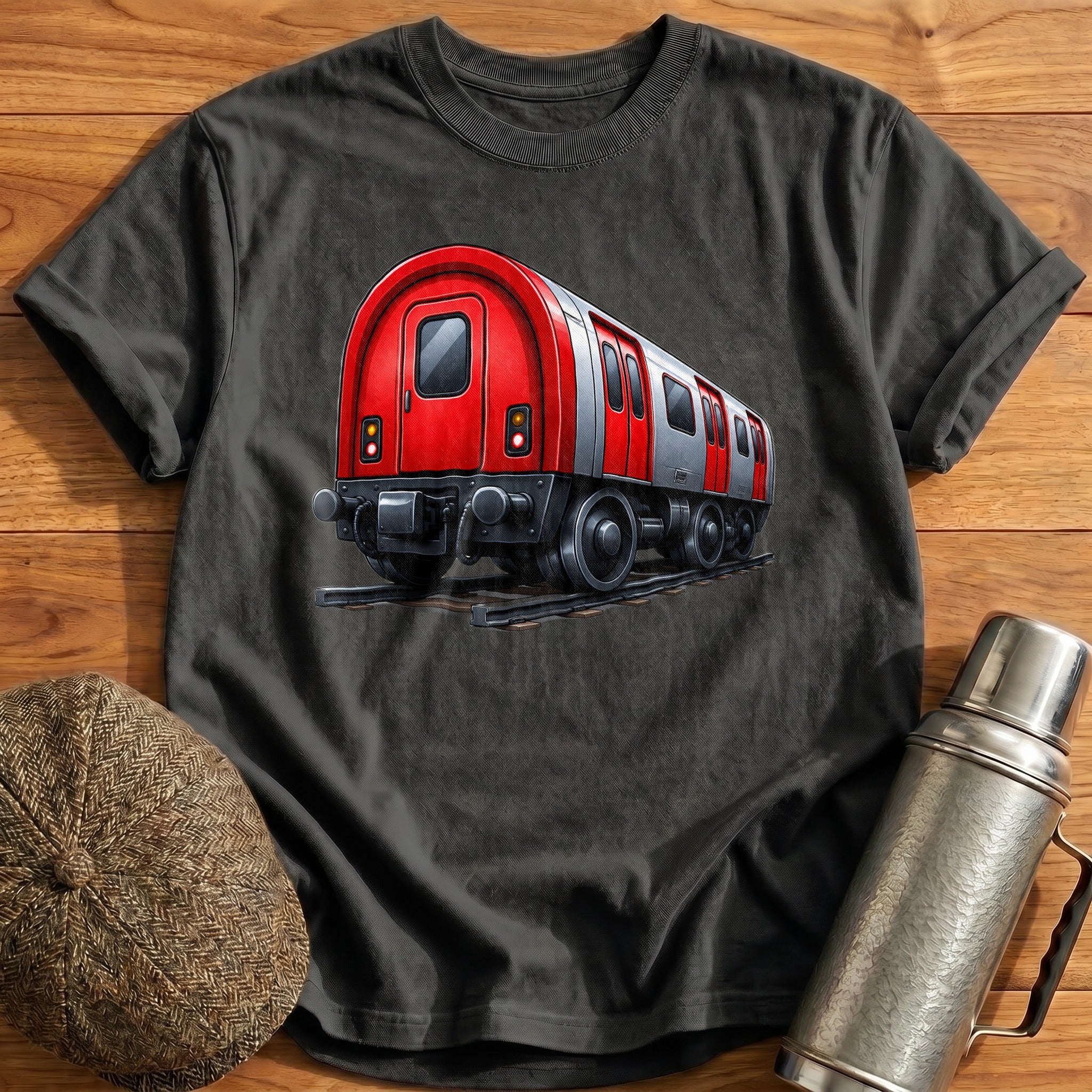 Tubetrain Rear34 T-Shirt - Charcoal