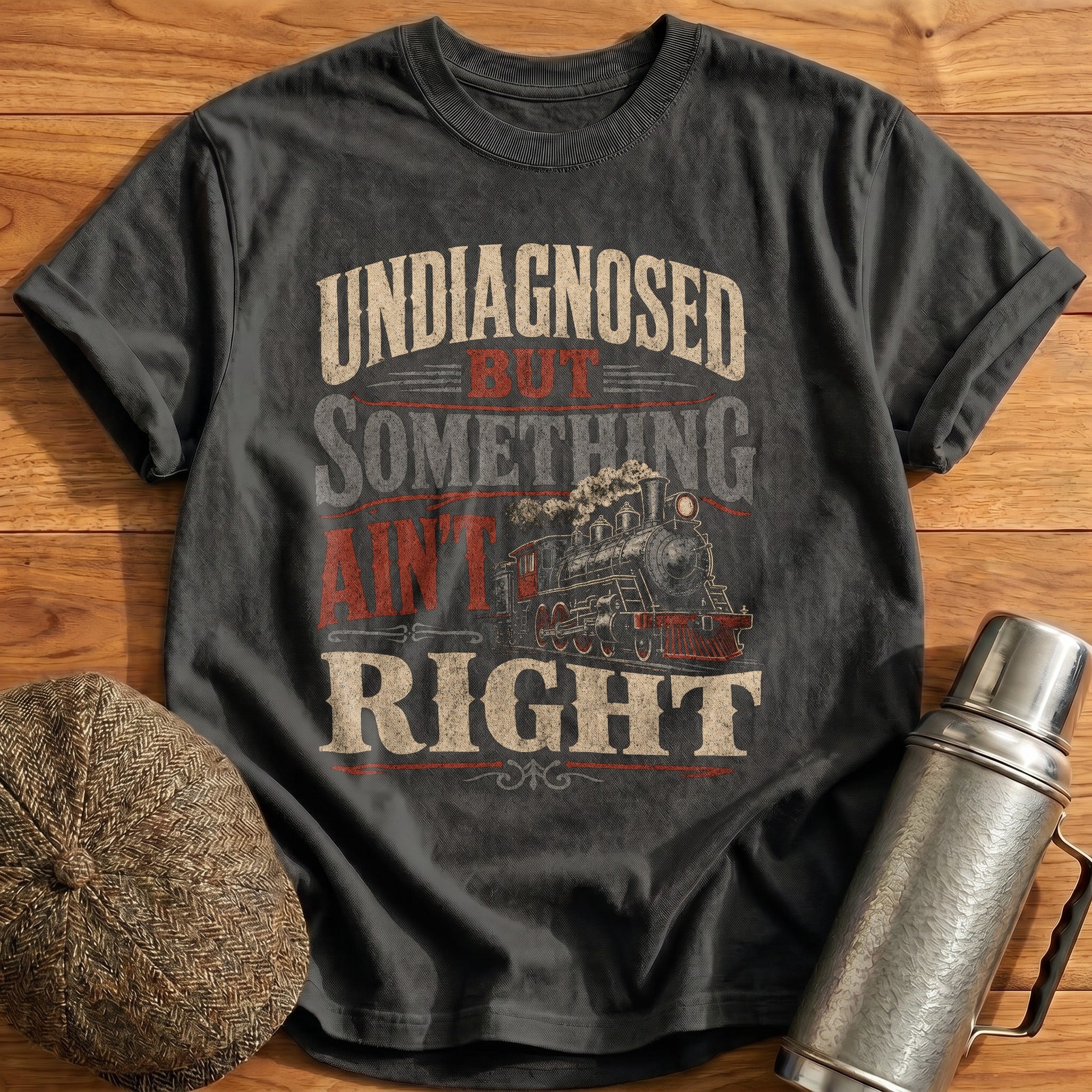 Undiagnosed Train T-Shirt - Charcoal