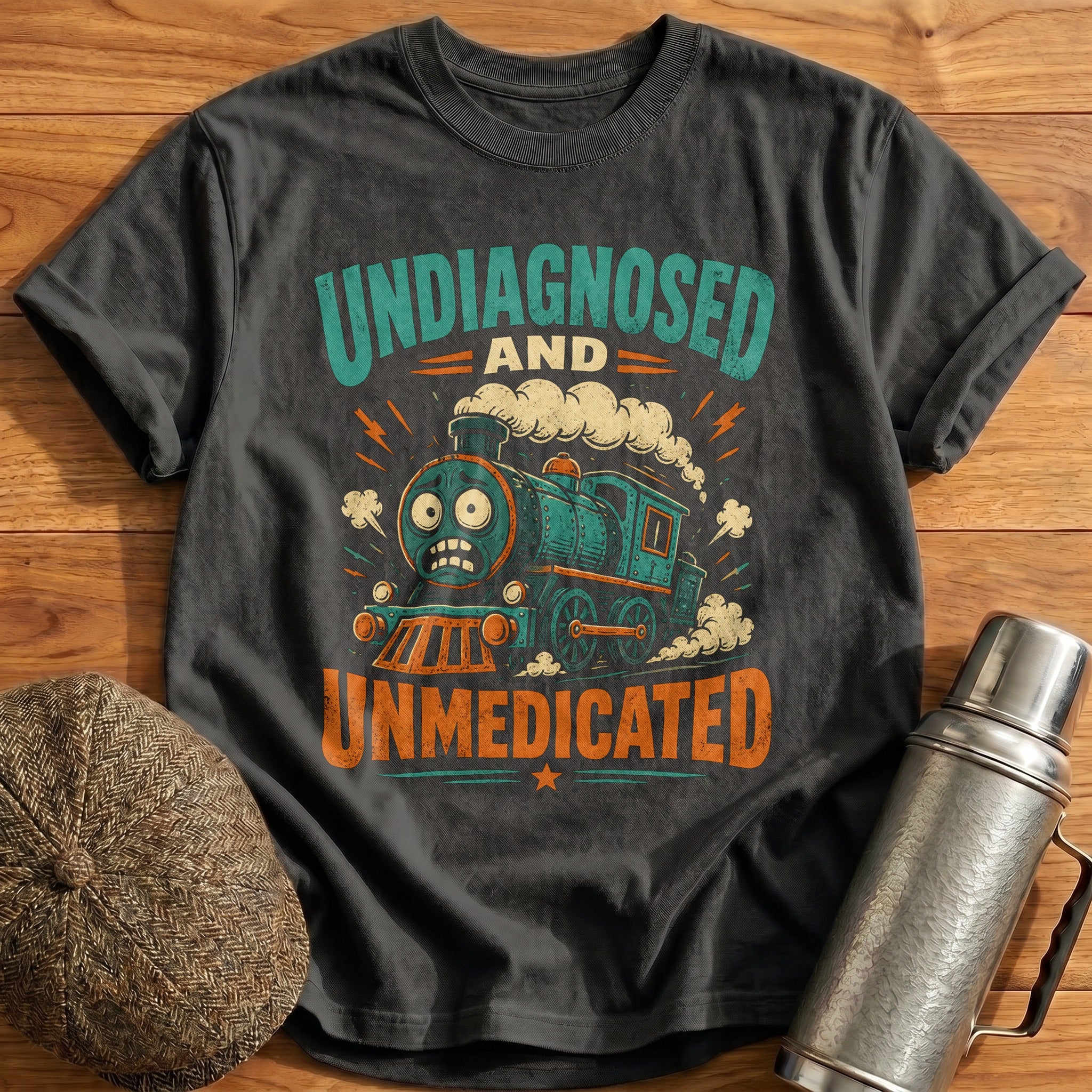 Undiagnosed Unmedicated T-Shirt - Charcoal