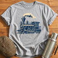 Steam Locomotive T-Shirt - Sport Grey