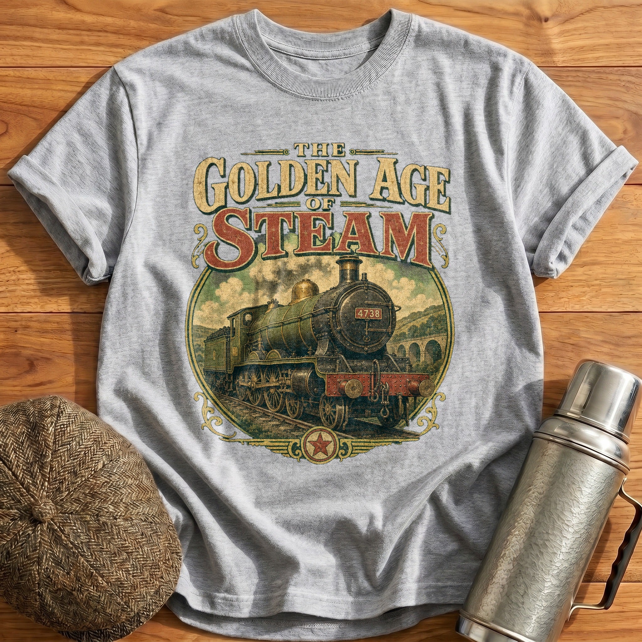 The Golden Age of Steam T-Shirt - Sport Grey