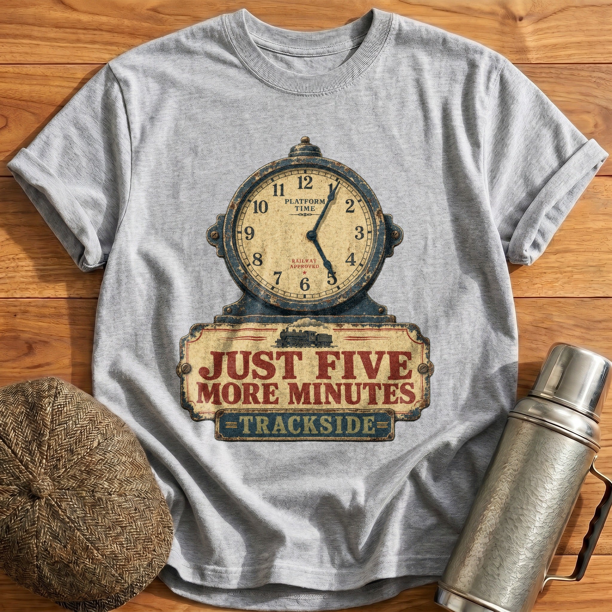 Just Five More Minutes T-Shirt - Sport Grey
