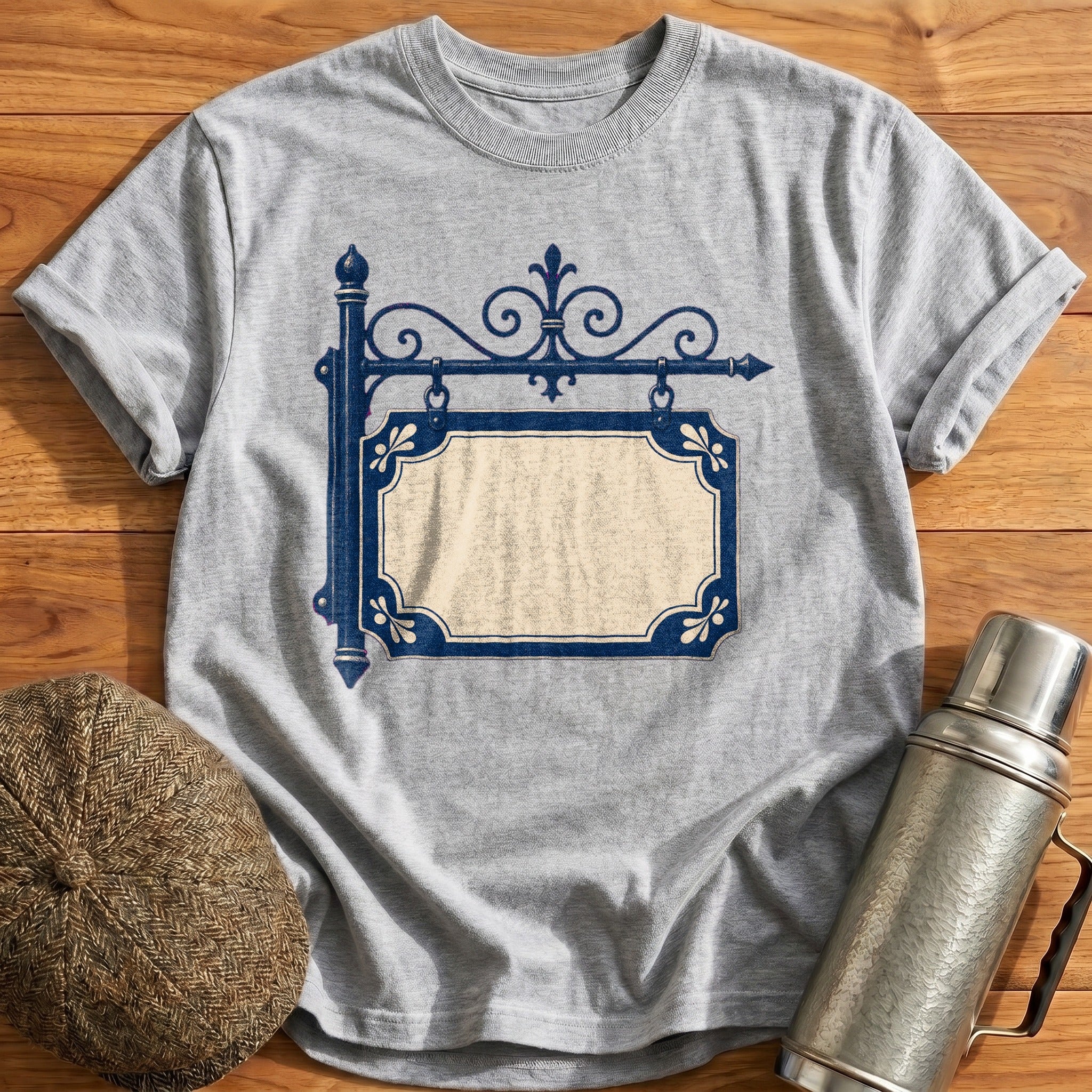 Enamel Station Sign T-Shirt - Sport Grey