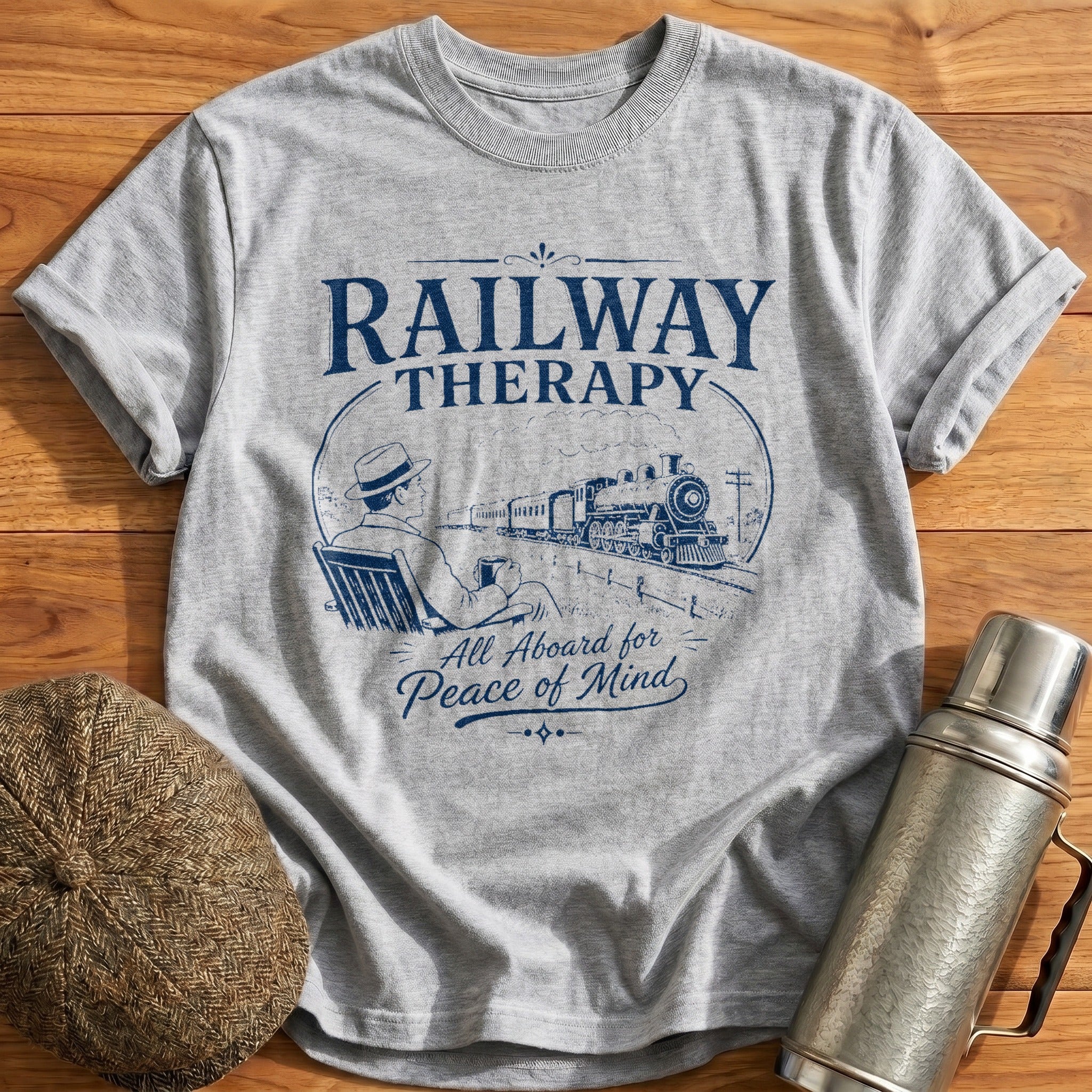 Railway Therapy T-Shirt - Sport Grey